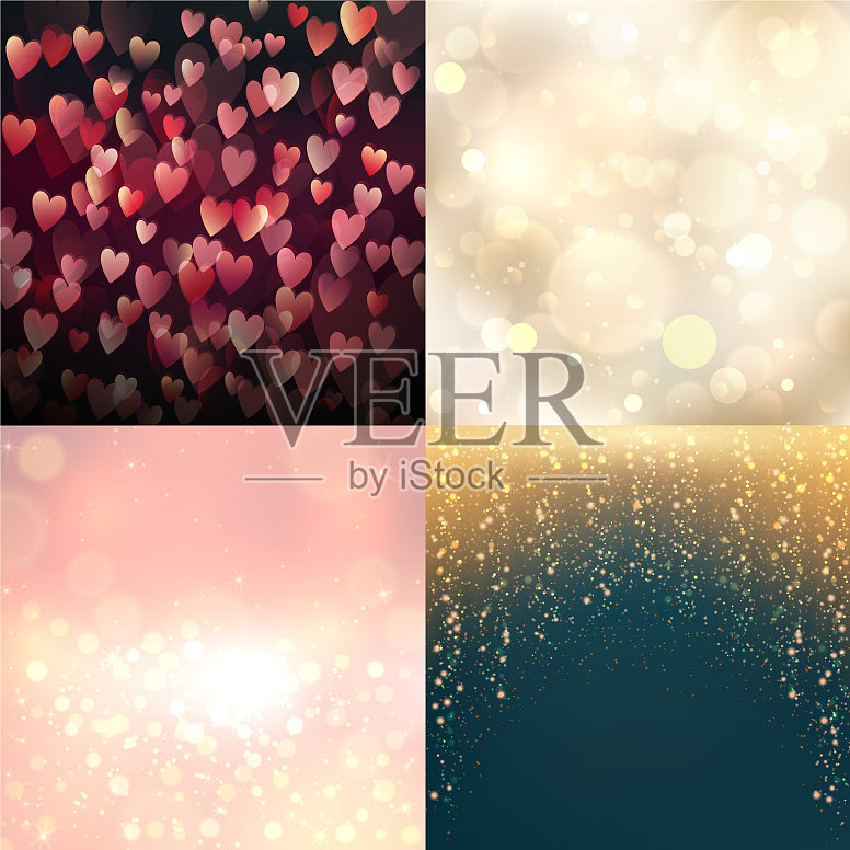 创意散景抽象时尚纹理插画图片素材