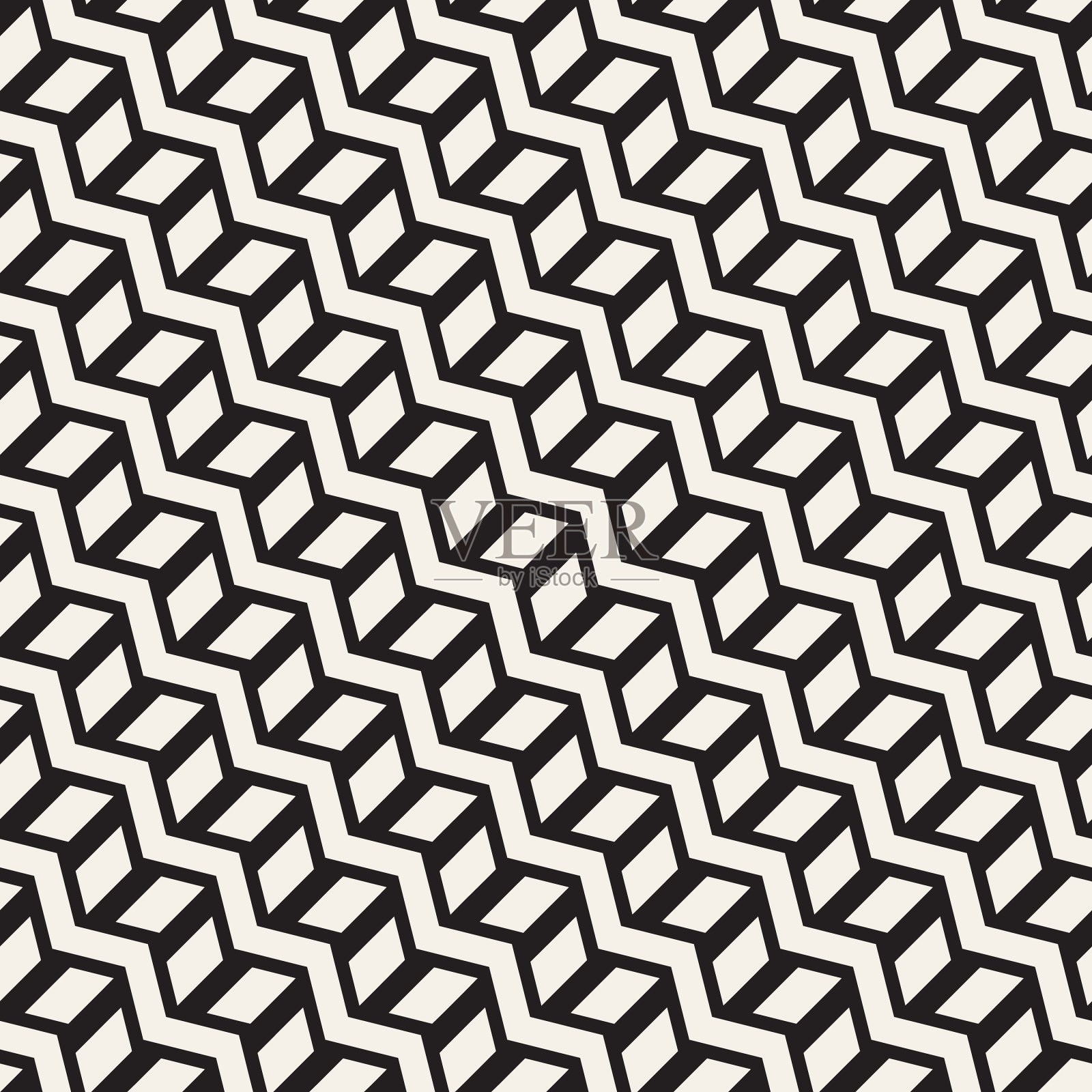 无缝之字形线形图案抽象插画图片素材