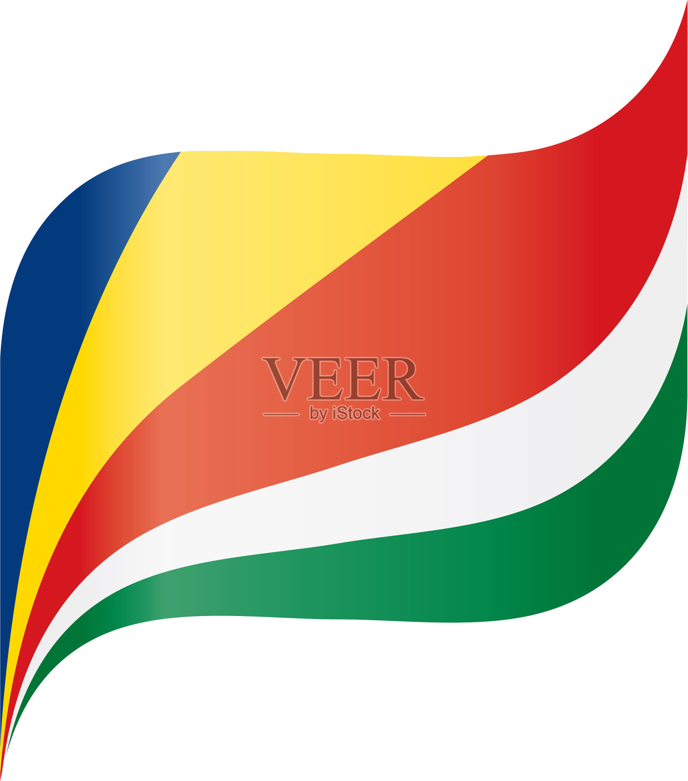 塞舌尔群岛国旗设计元素图片