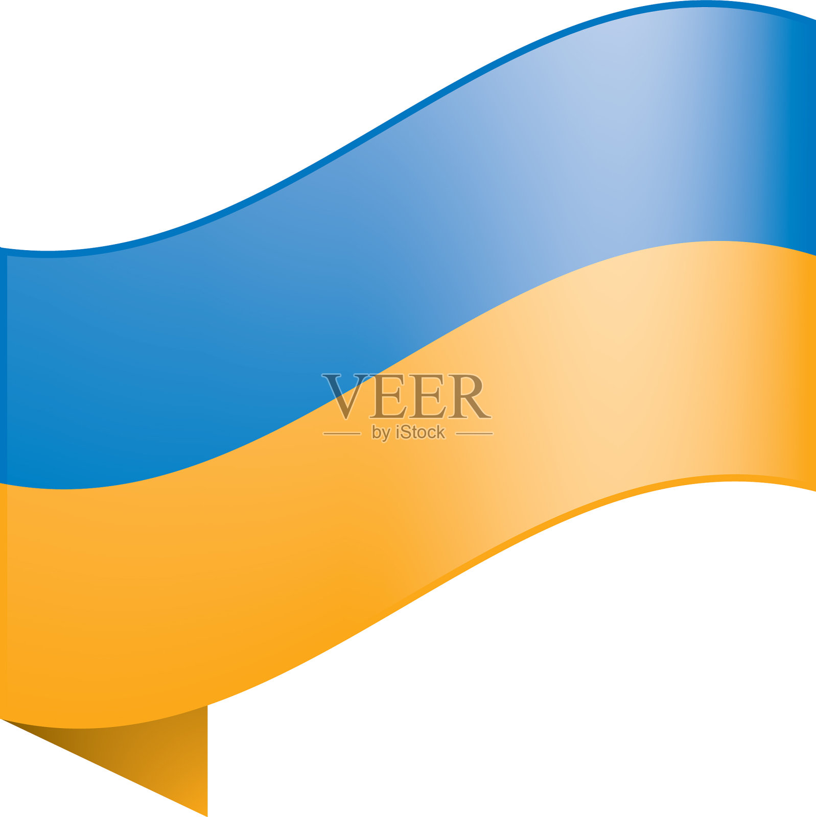 乌克兰国旗设计元素图片