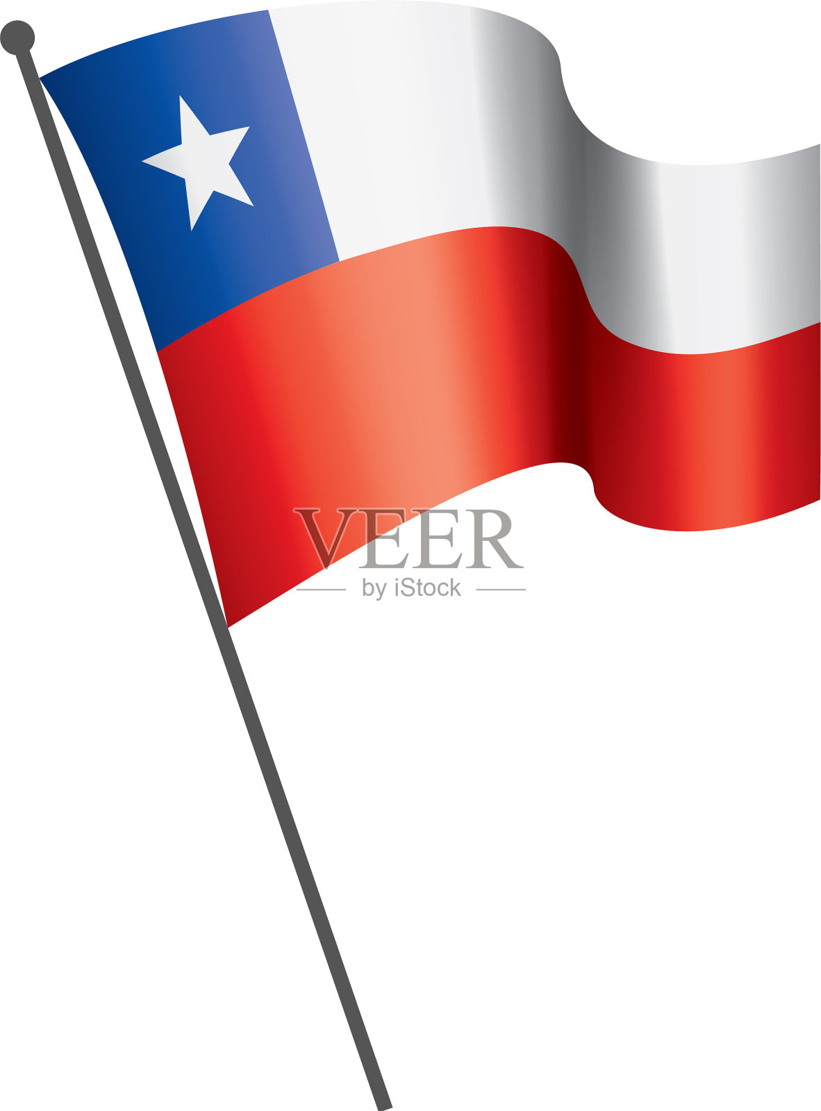 智利国旗设计元素图片