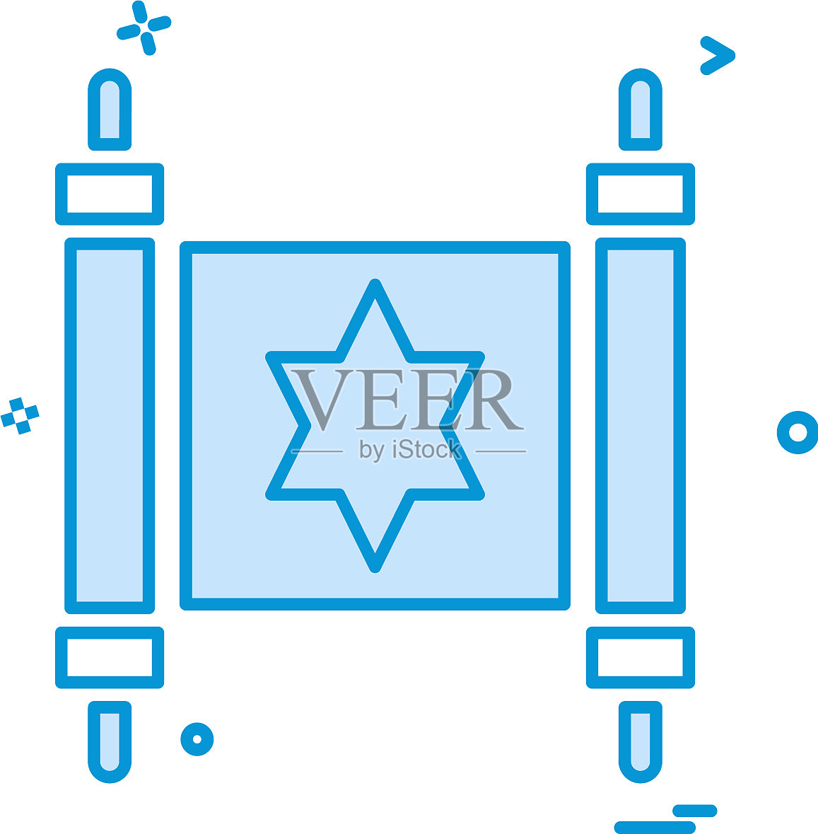 犹太图标设计插画图片素材