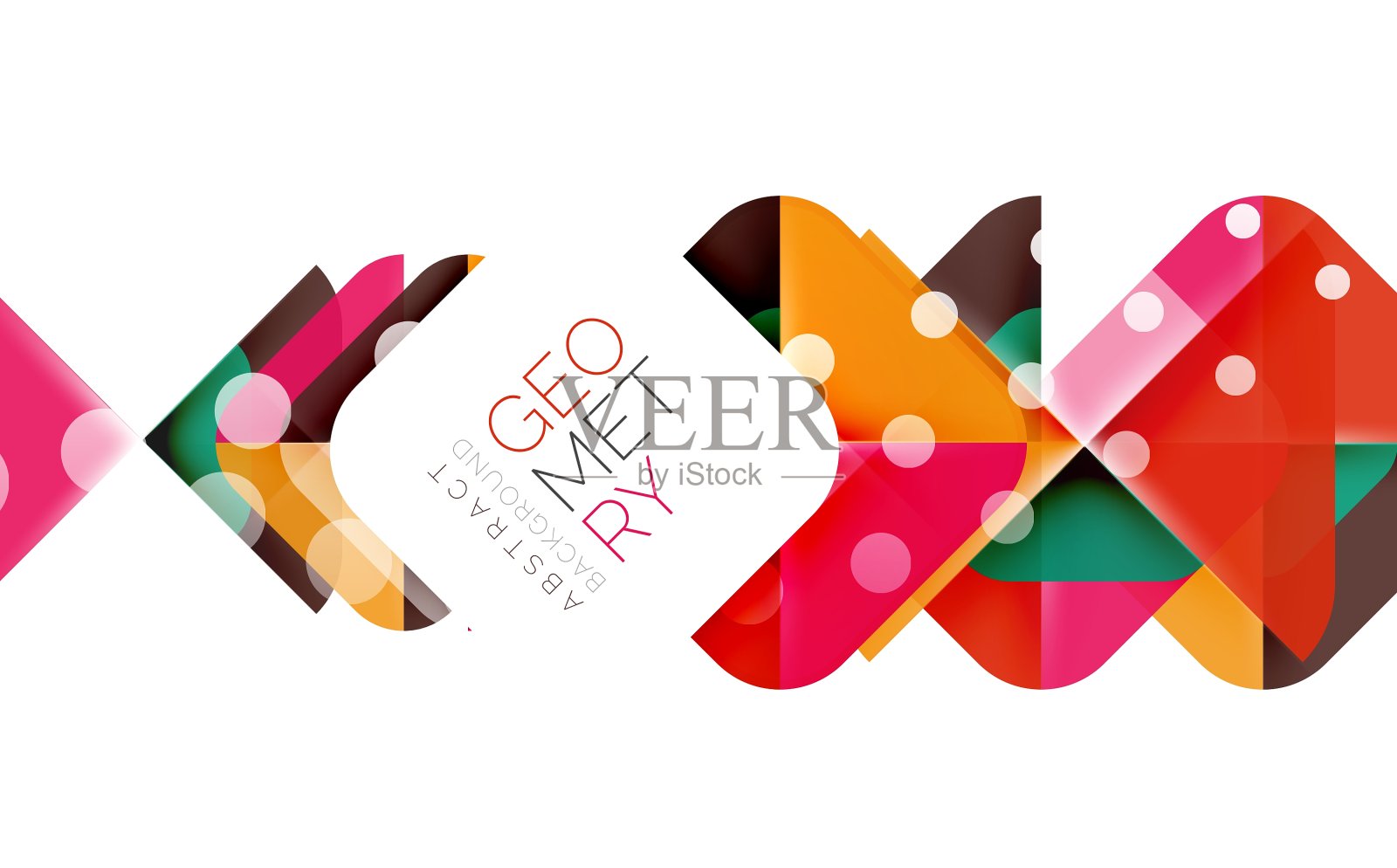 现代方形抽象背景插画图片素材