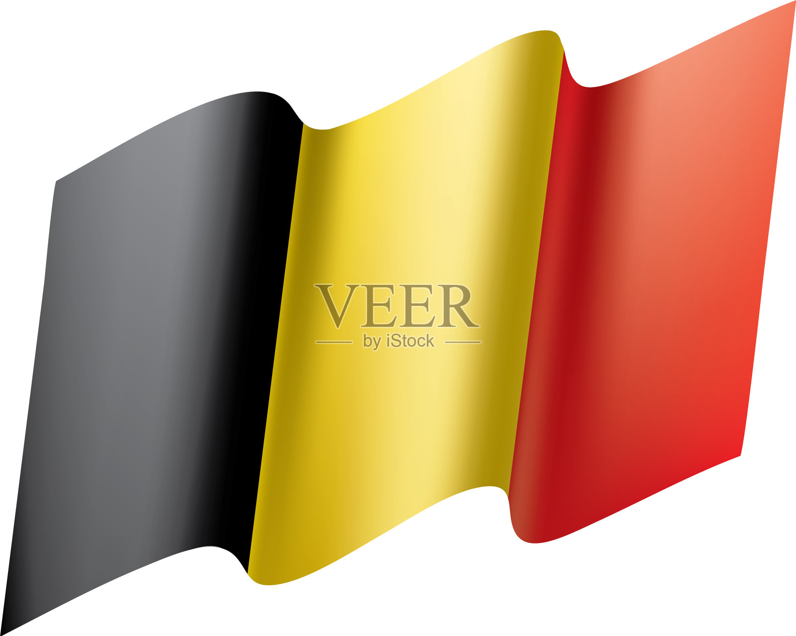 比利时国旗设计元素图片