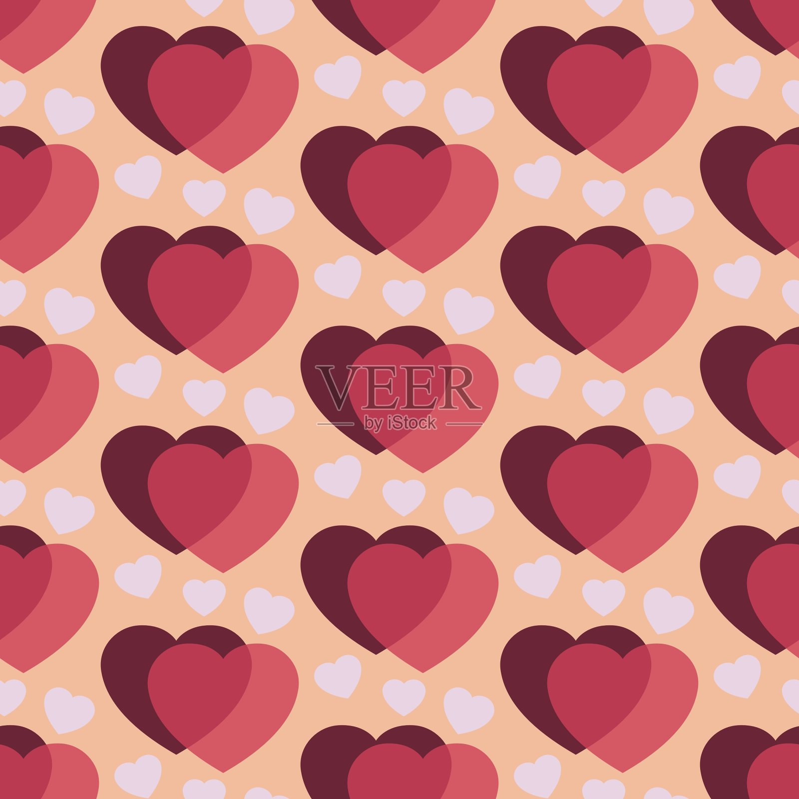 黑樱桃的心插画图片素材