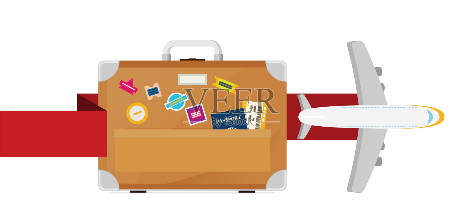 平面旅行与飞机的设计理念设计元素图片