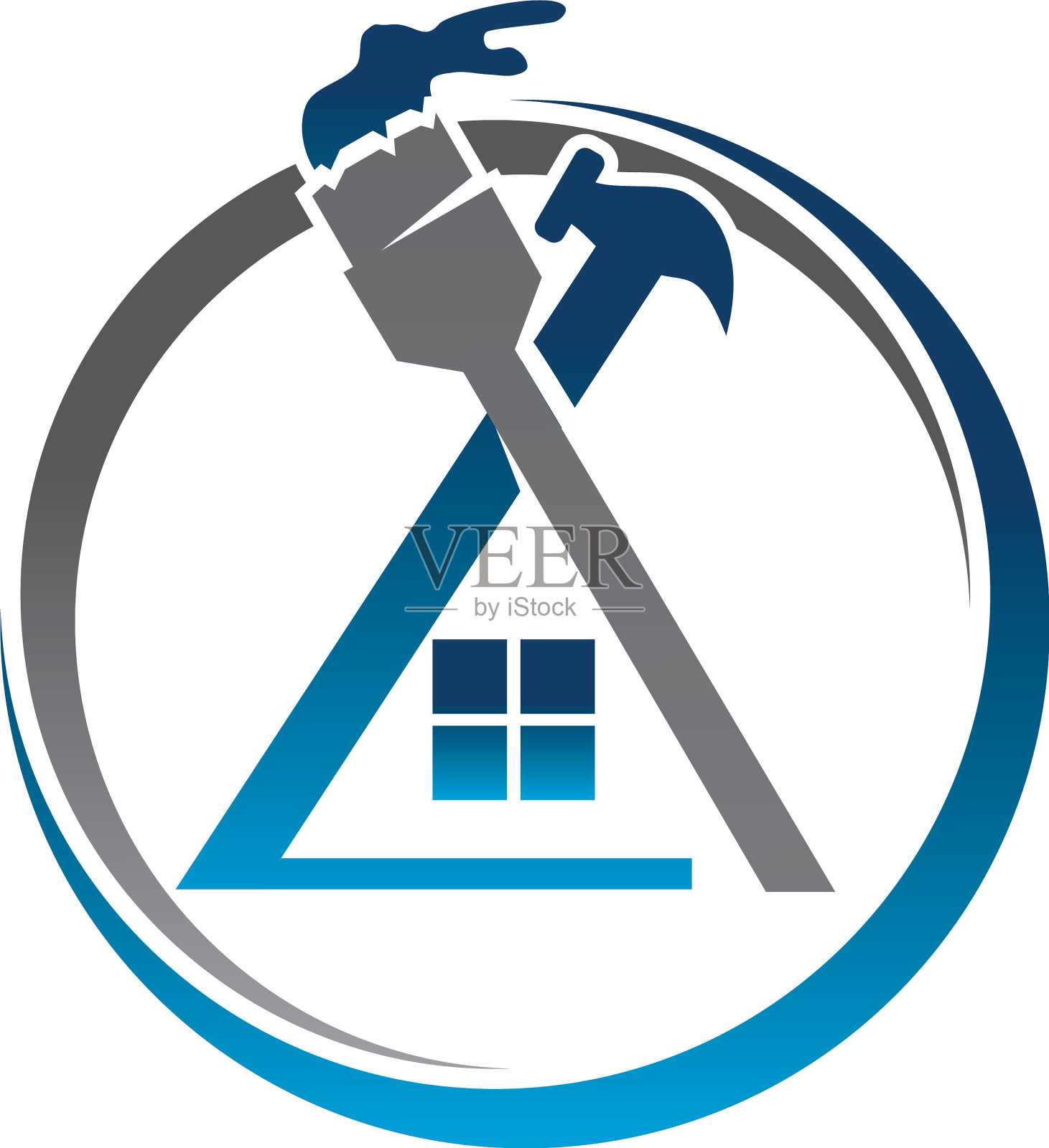 房屋维修和油漆设计元素图片