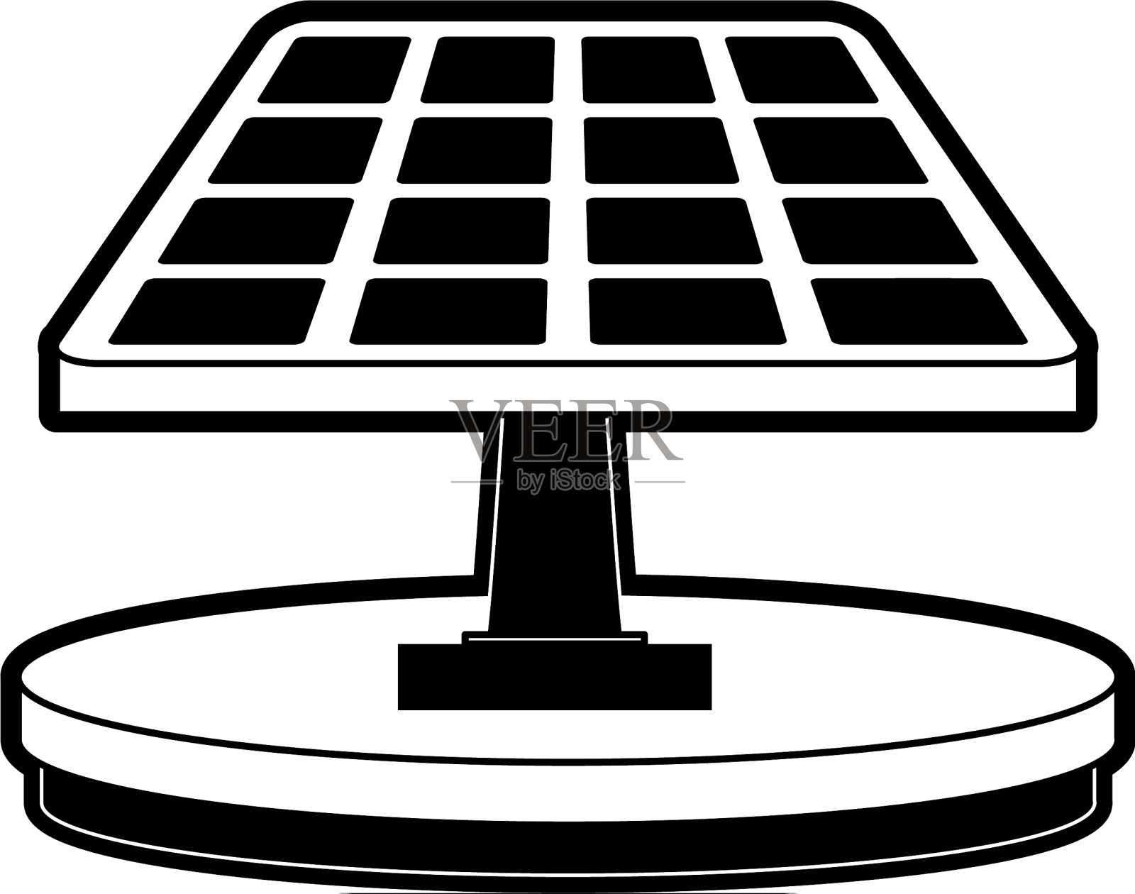 太阳能电池板图标图像插画图片素材