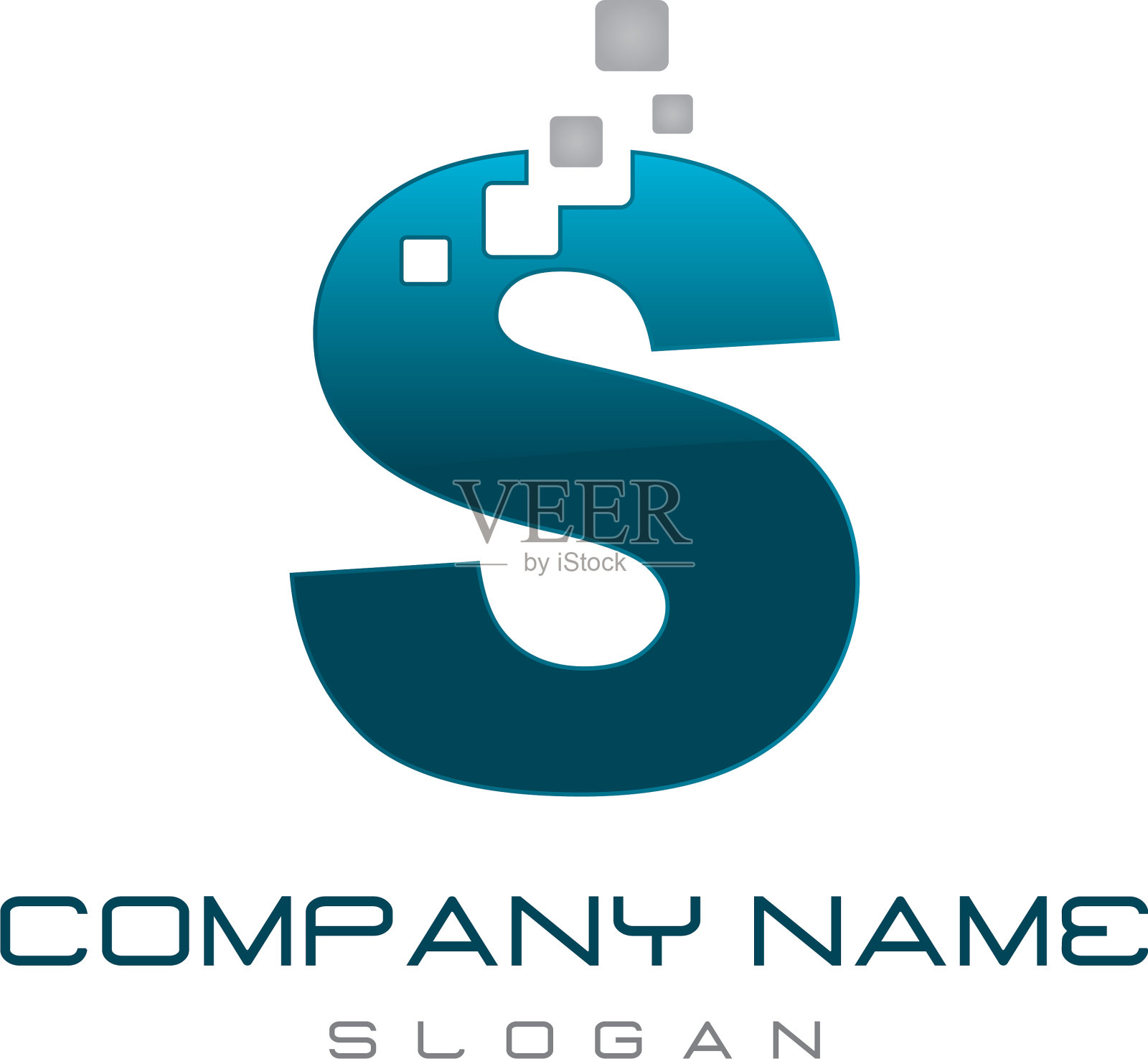 现代字母s插画图片素材