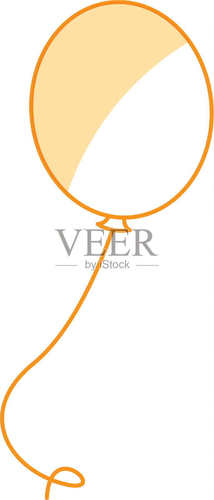 气球空中派对图标设计元素图片