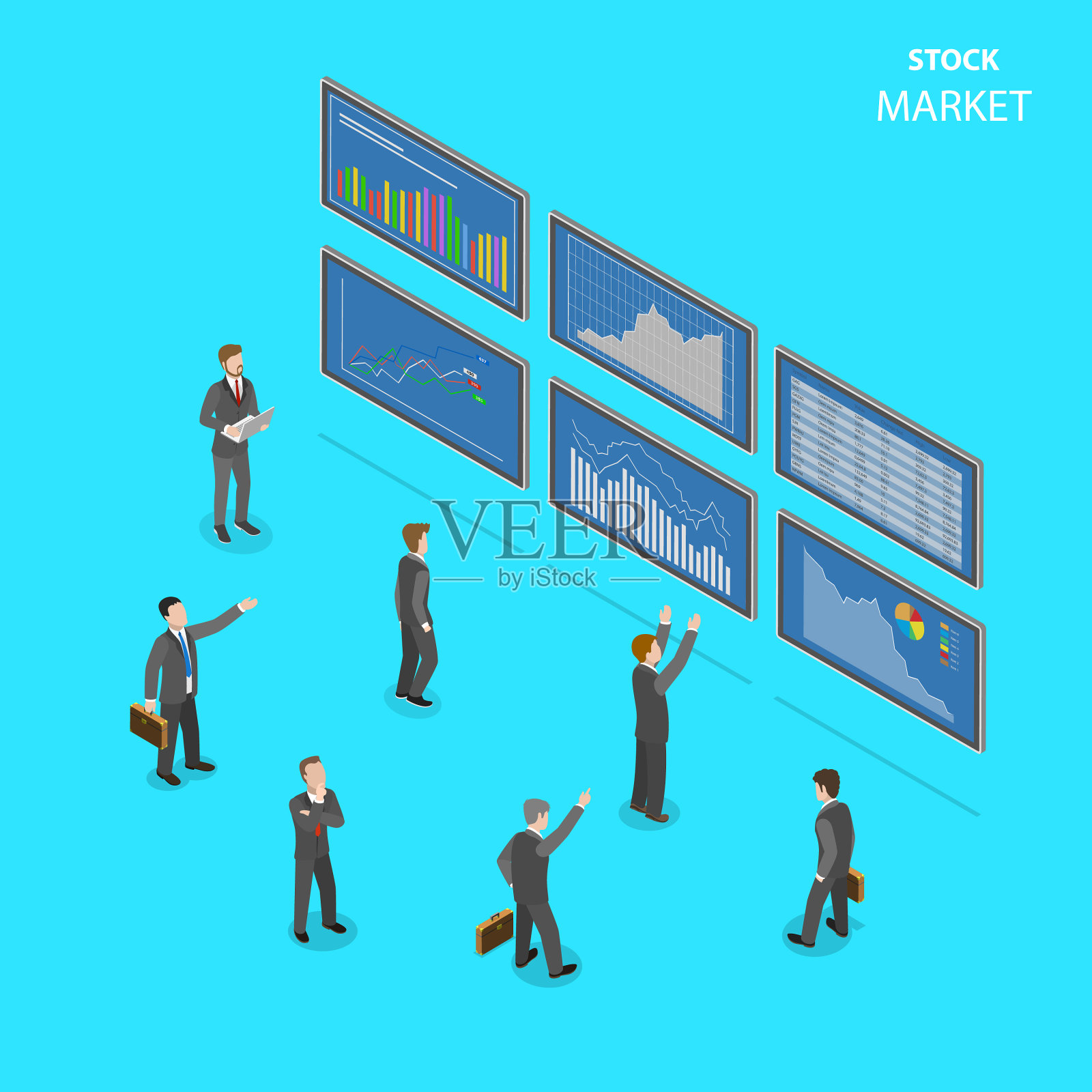 袜子市场平坦等距概念插画图片素材