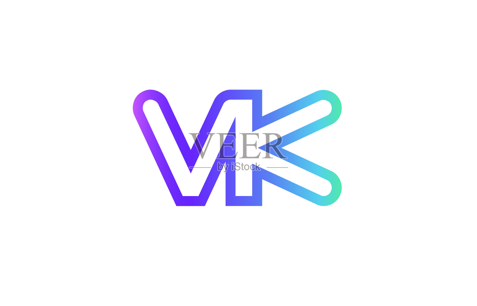 白色背景上彩色字母的特写镜头插画图片素材