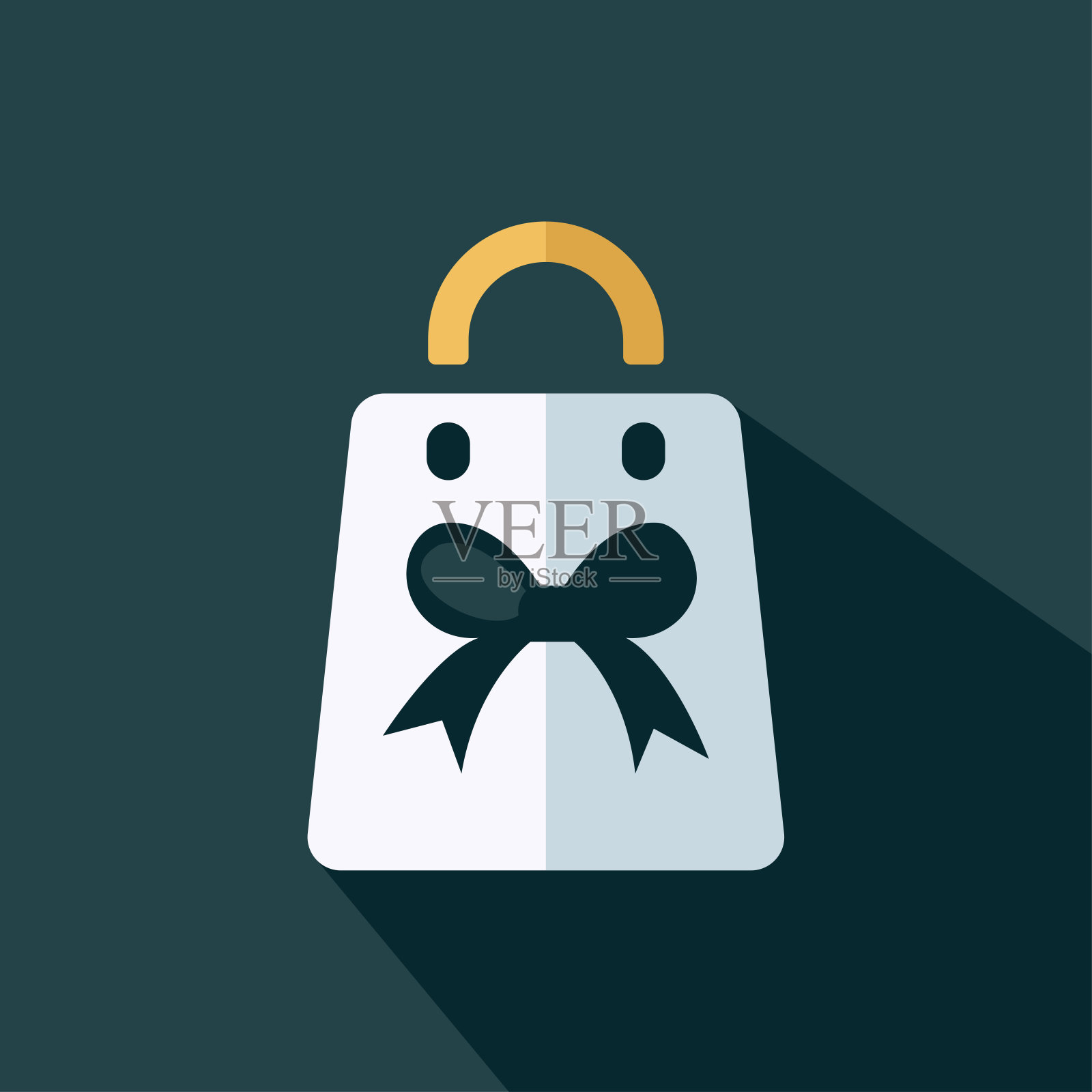 购物袋平面图标矢量- UI图标矢量插画图片素材