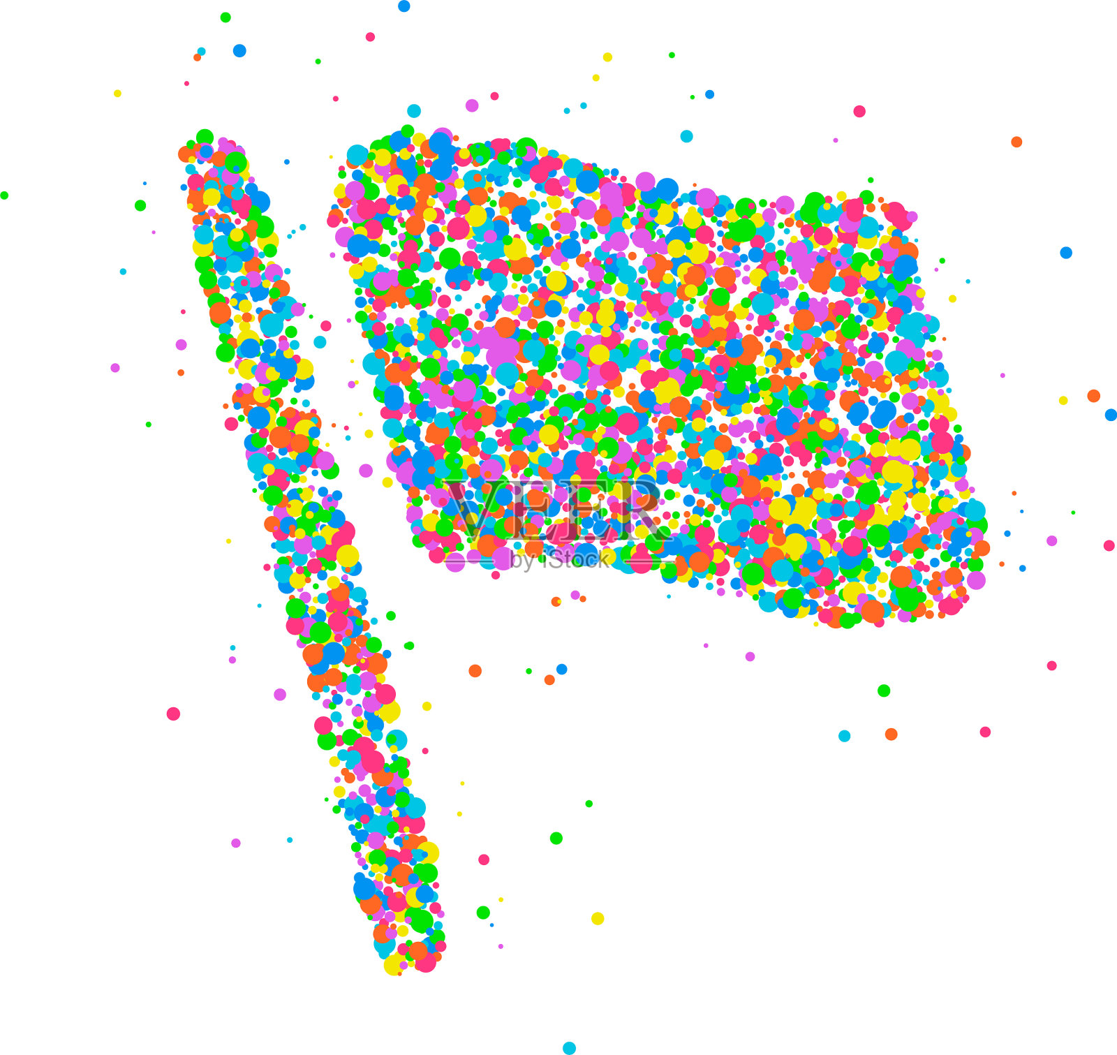 抽象的国旗飞溅插画图片素材