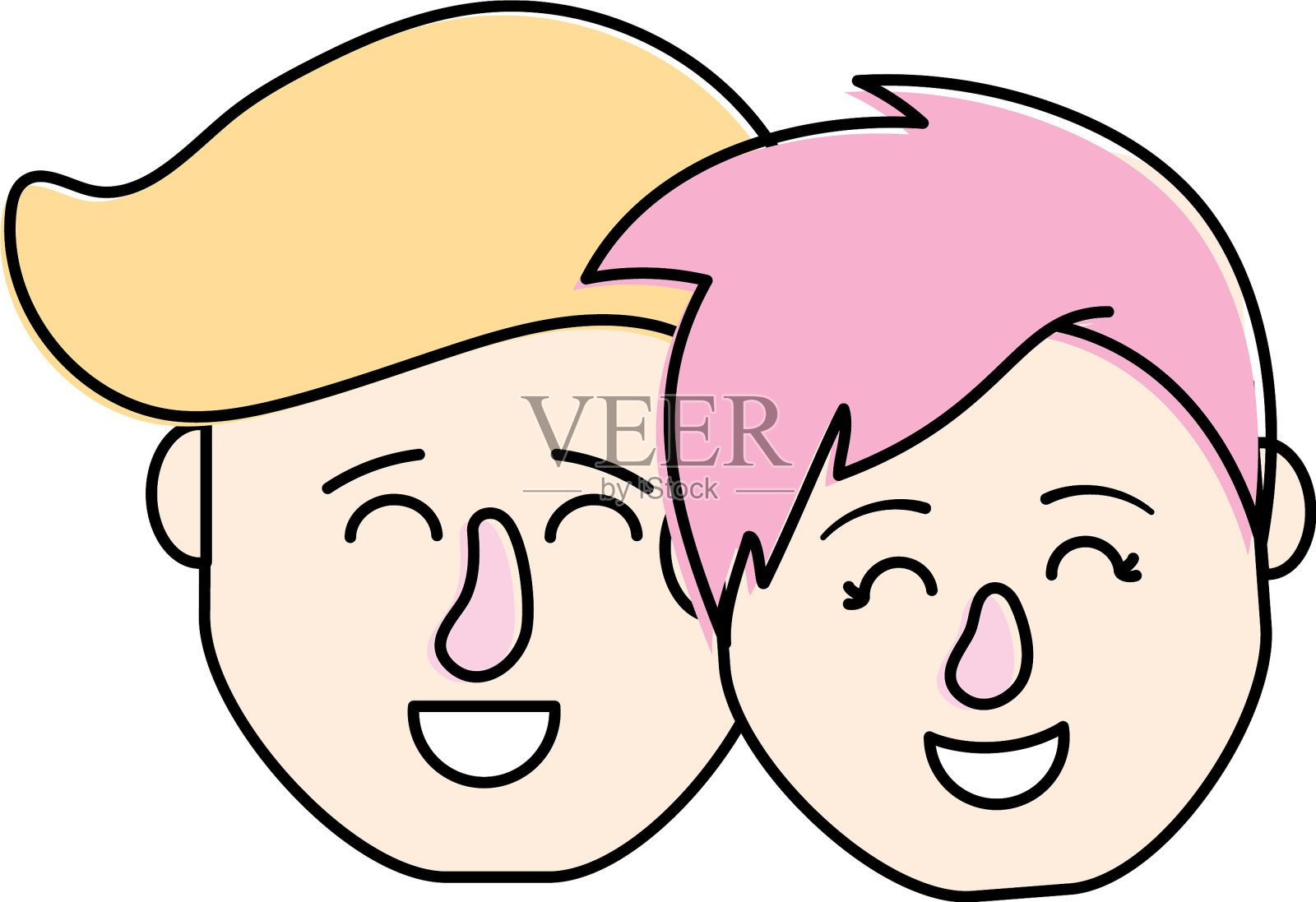 阿凡达夫妇头与发型设计设计元素图片