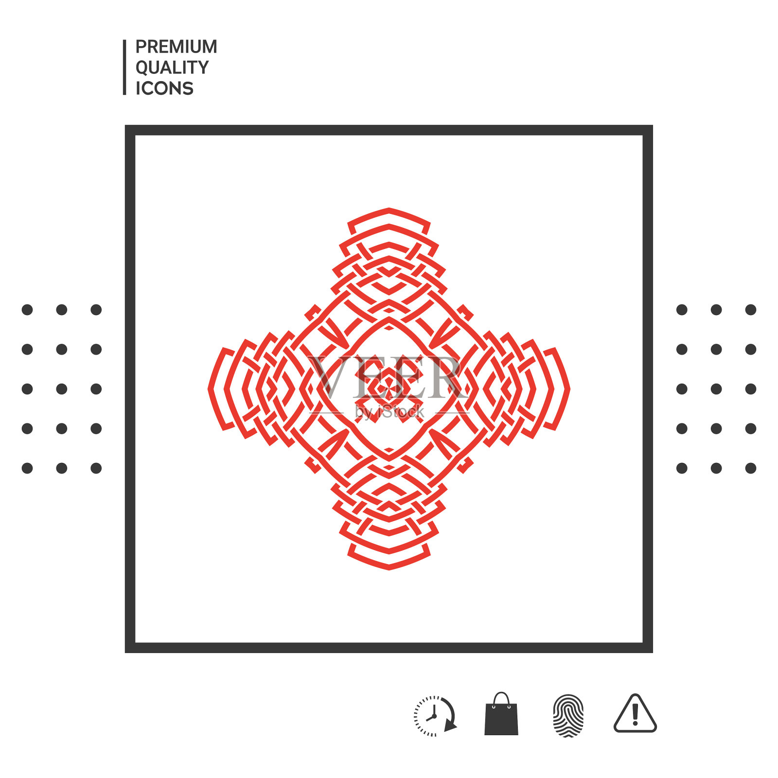 东方阿拉伯图案标志元素为您插画图片素材