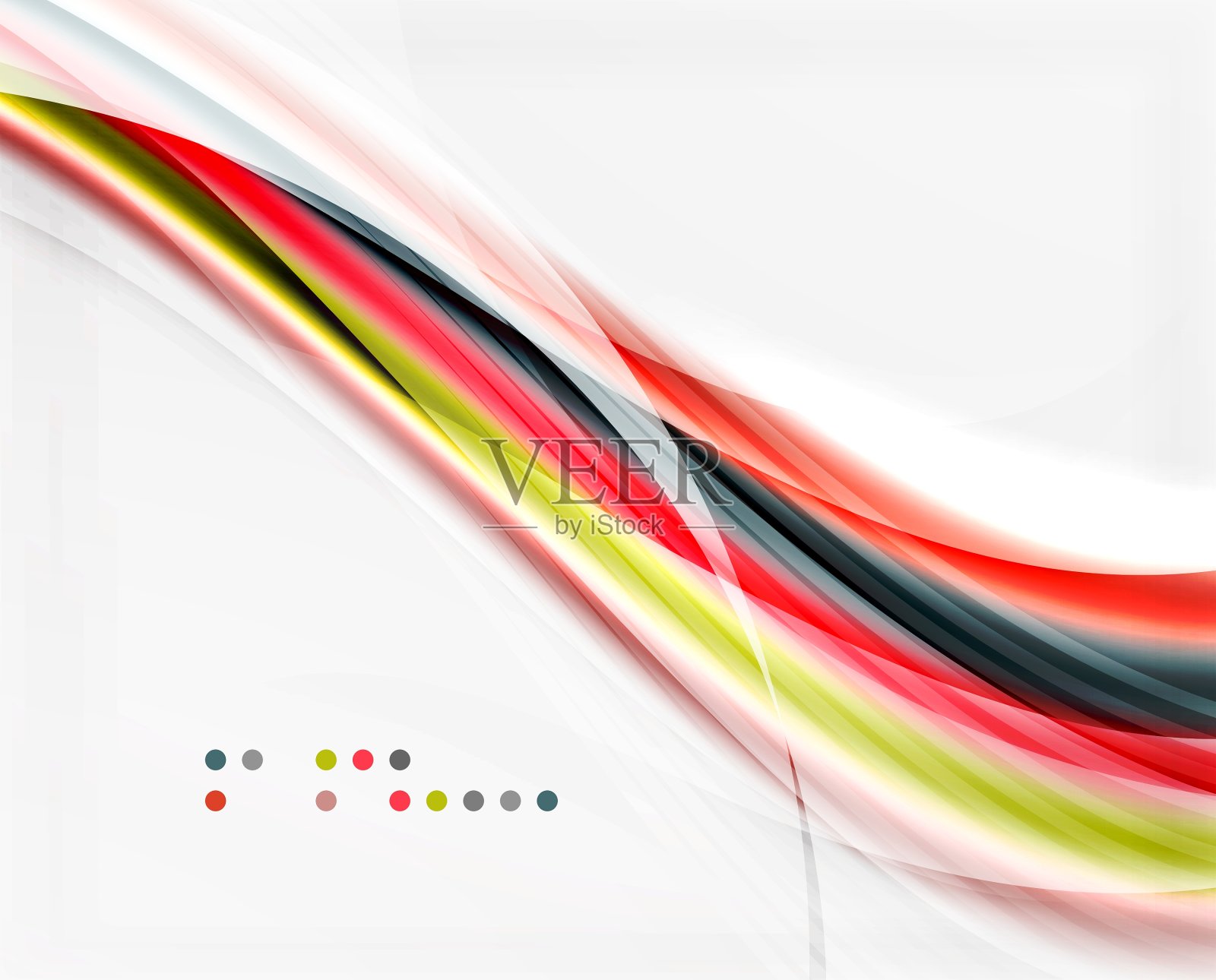 闪光波抽象背景插画图片素材