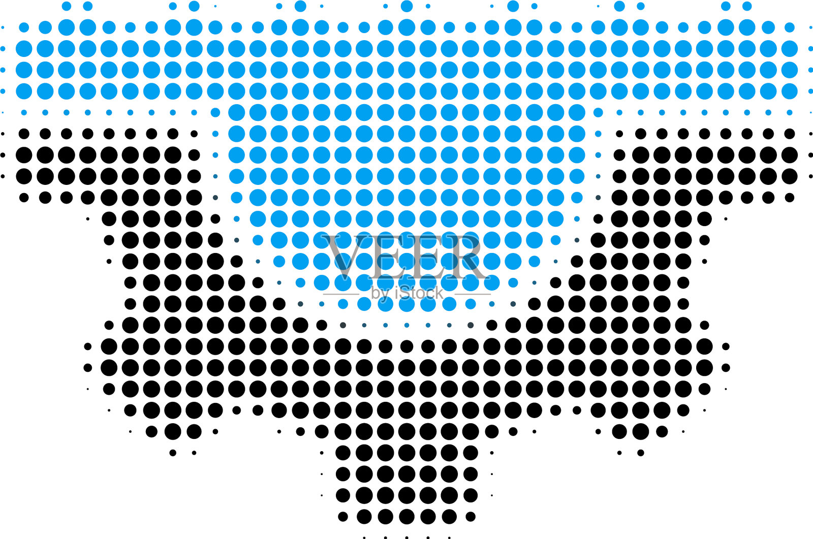 水服务齿轮半色调图标插画图片素材