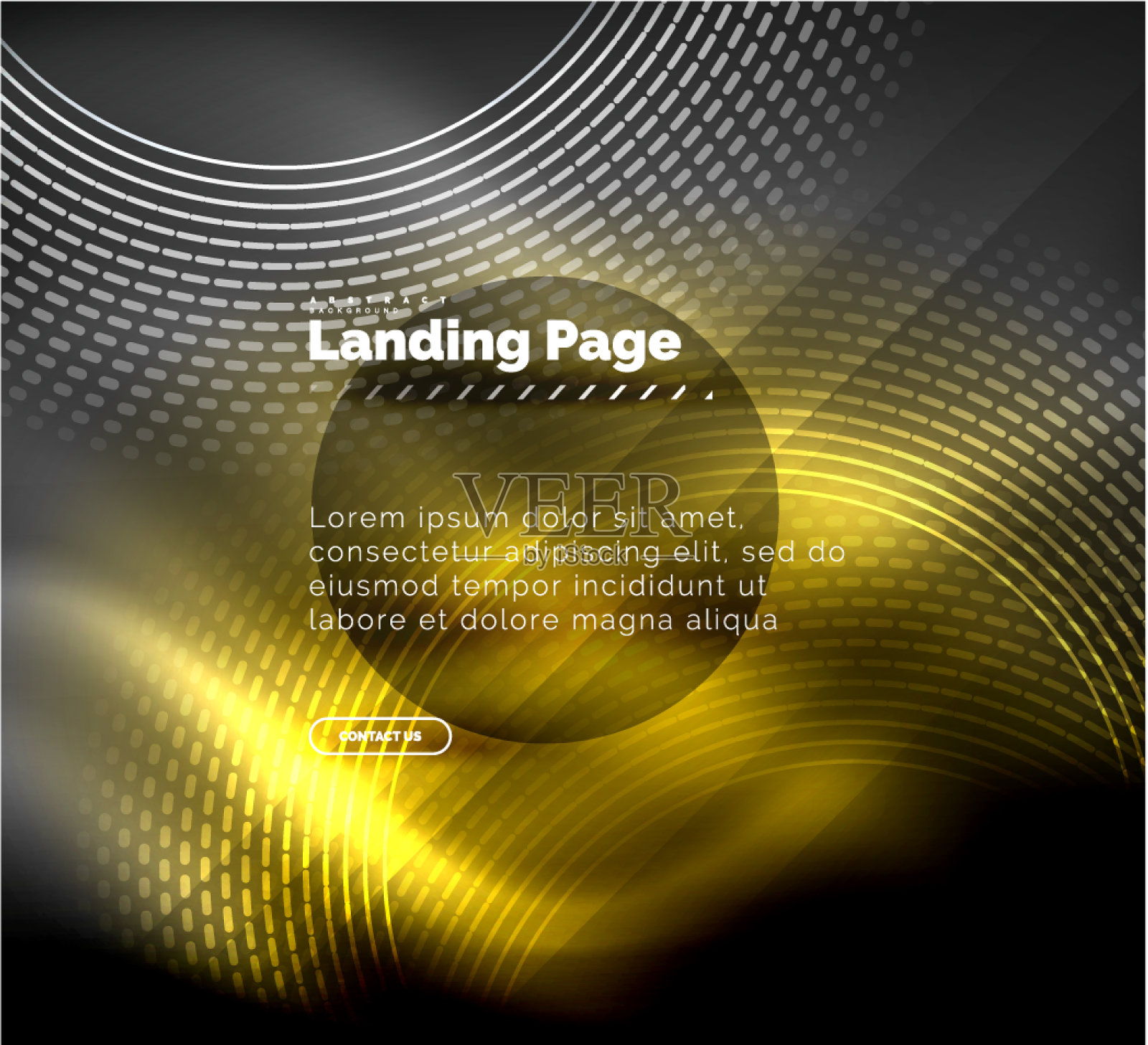 霓虹发光的科技线条，高科技的未来主义插画图片素材