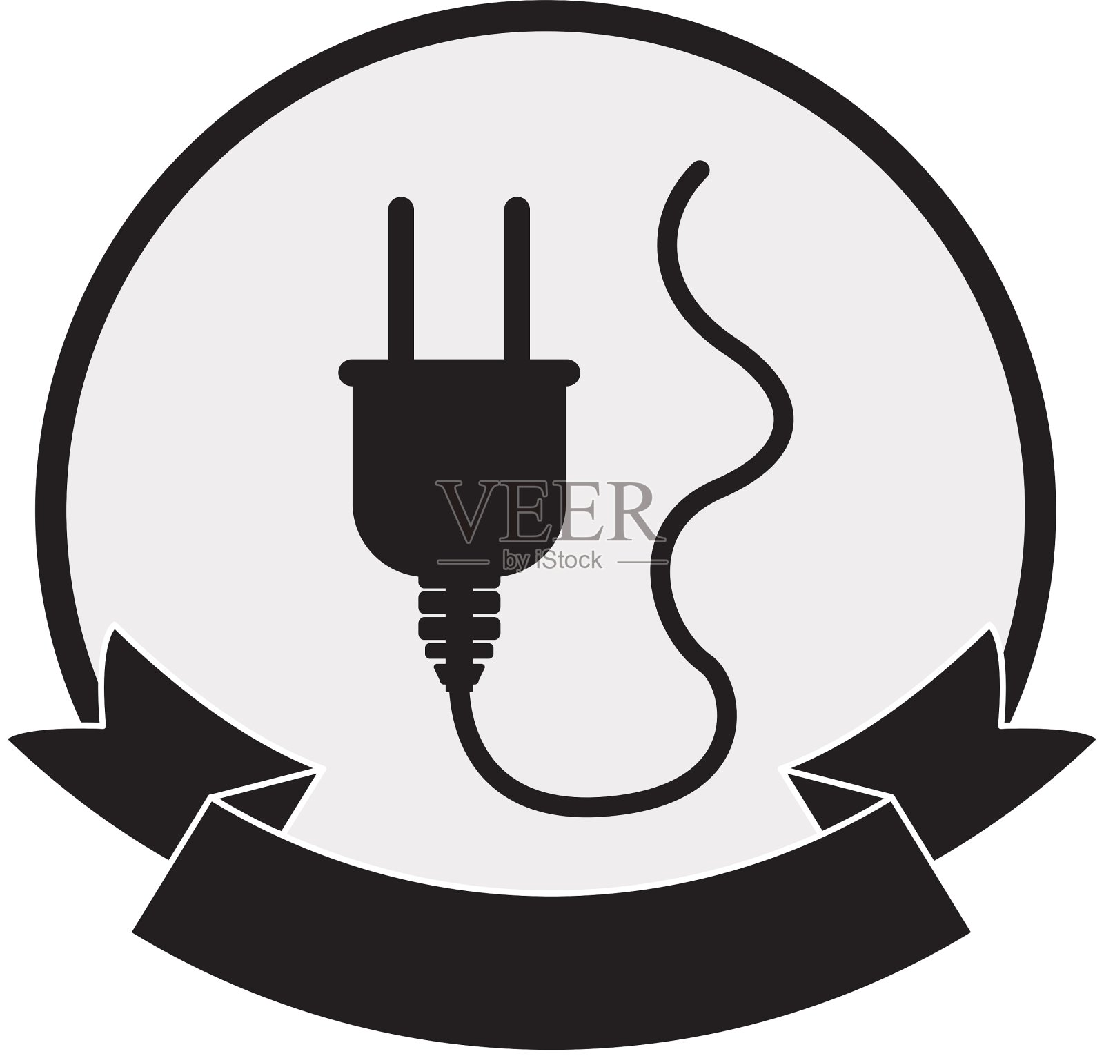 孤立的插头设计插画图片素材