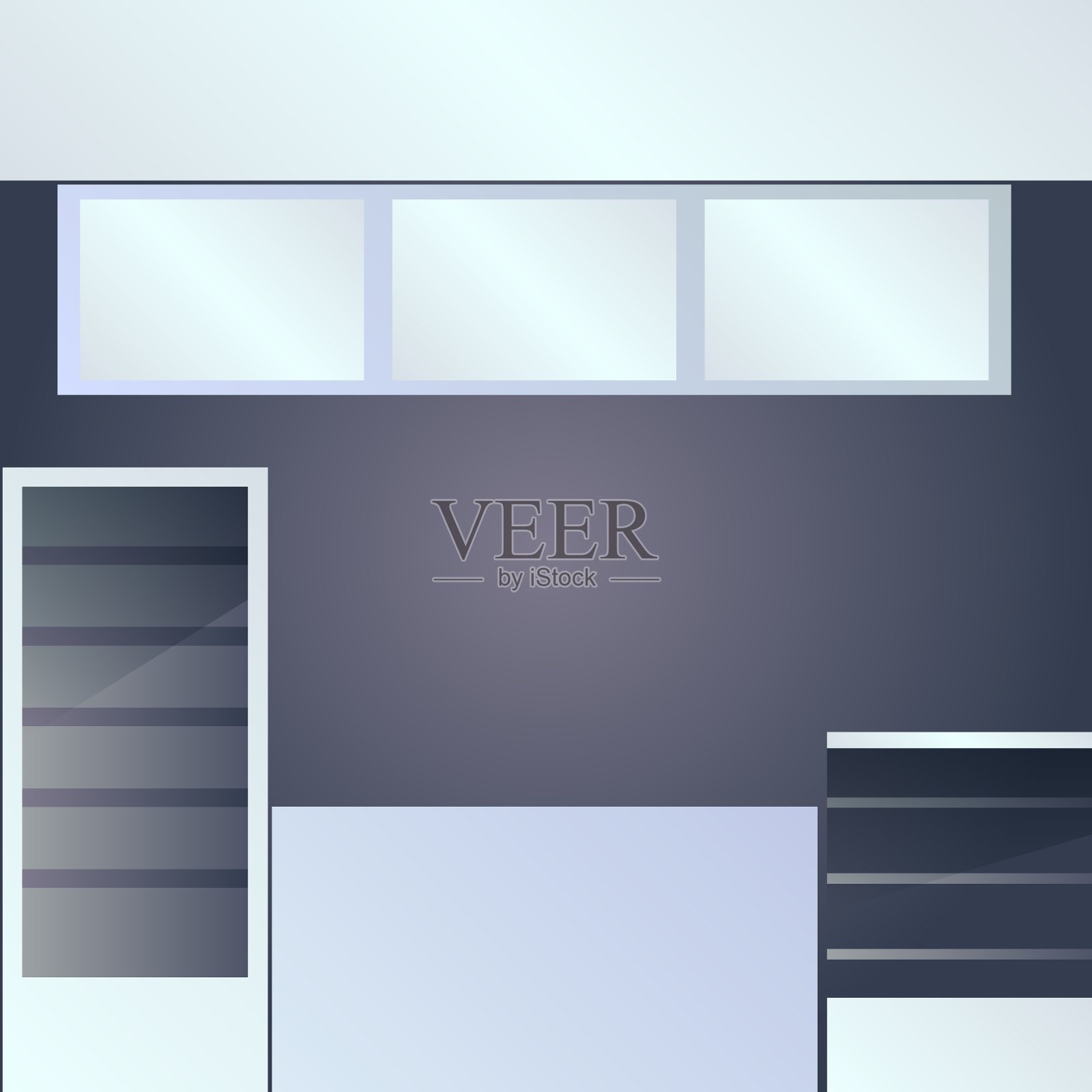 Foodcort内部插画图片素材