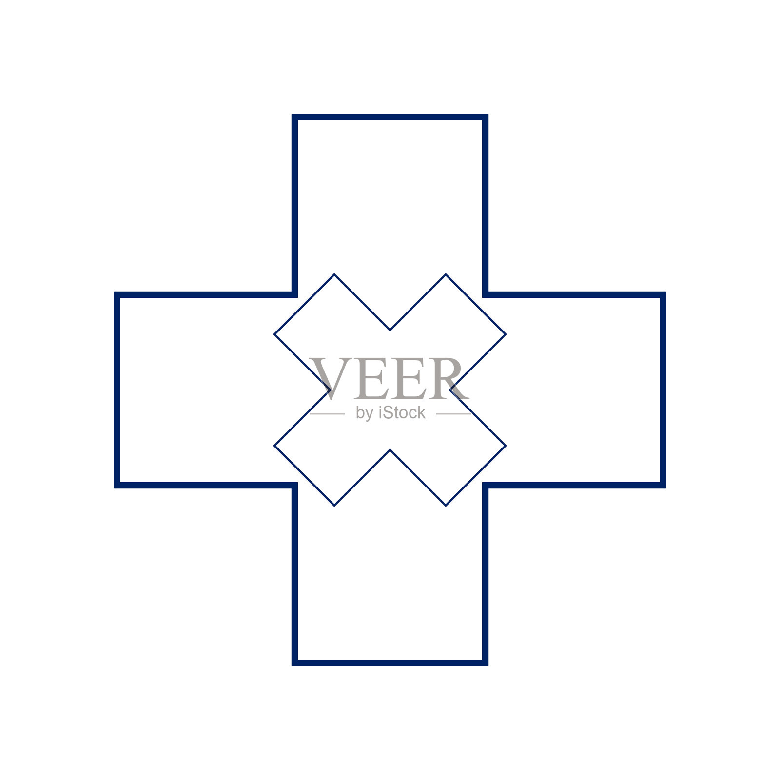 白色背景下的医学特写镜头插画图片素材