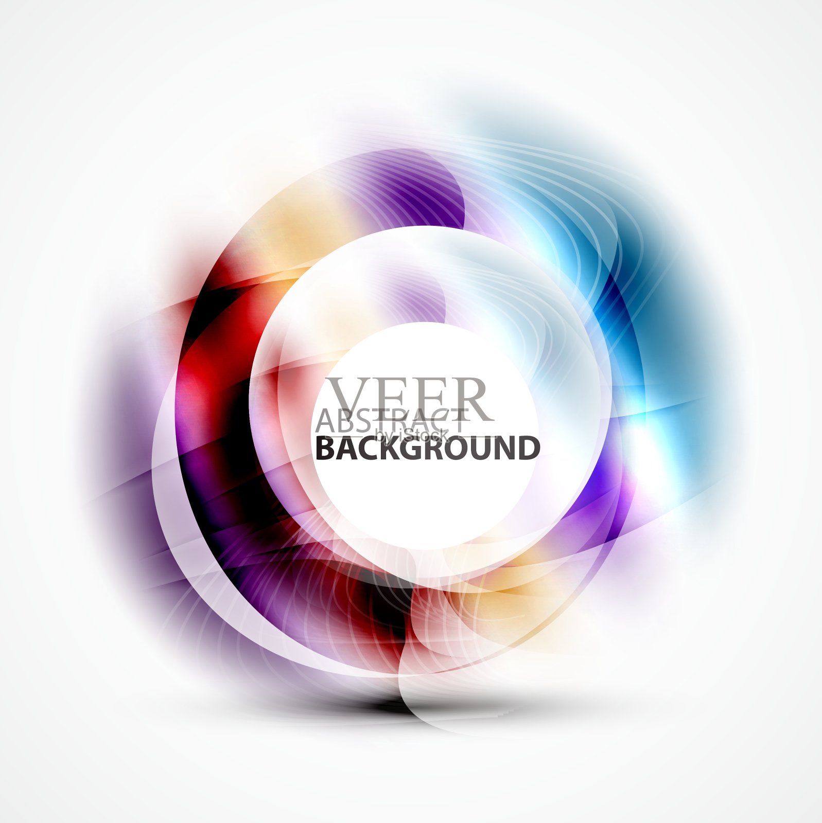 闪亮模糊圆模板插画图片素材