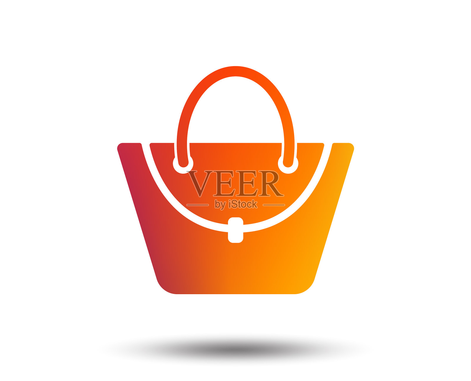 女人手袋图标女性手袋标志符号设计元素图片