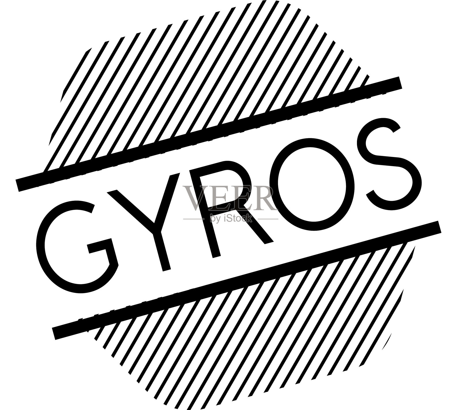 陀螺仪黑色邮票插画图片素材