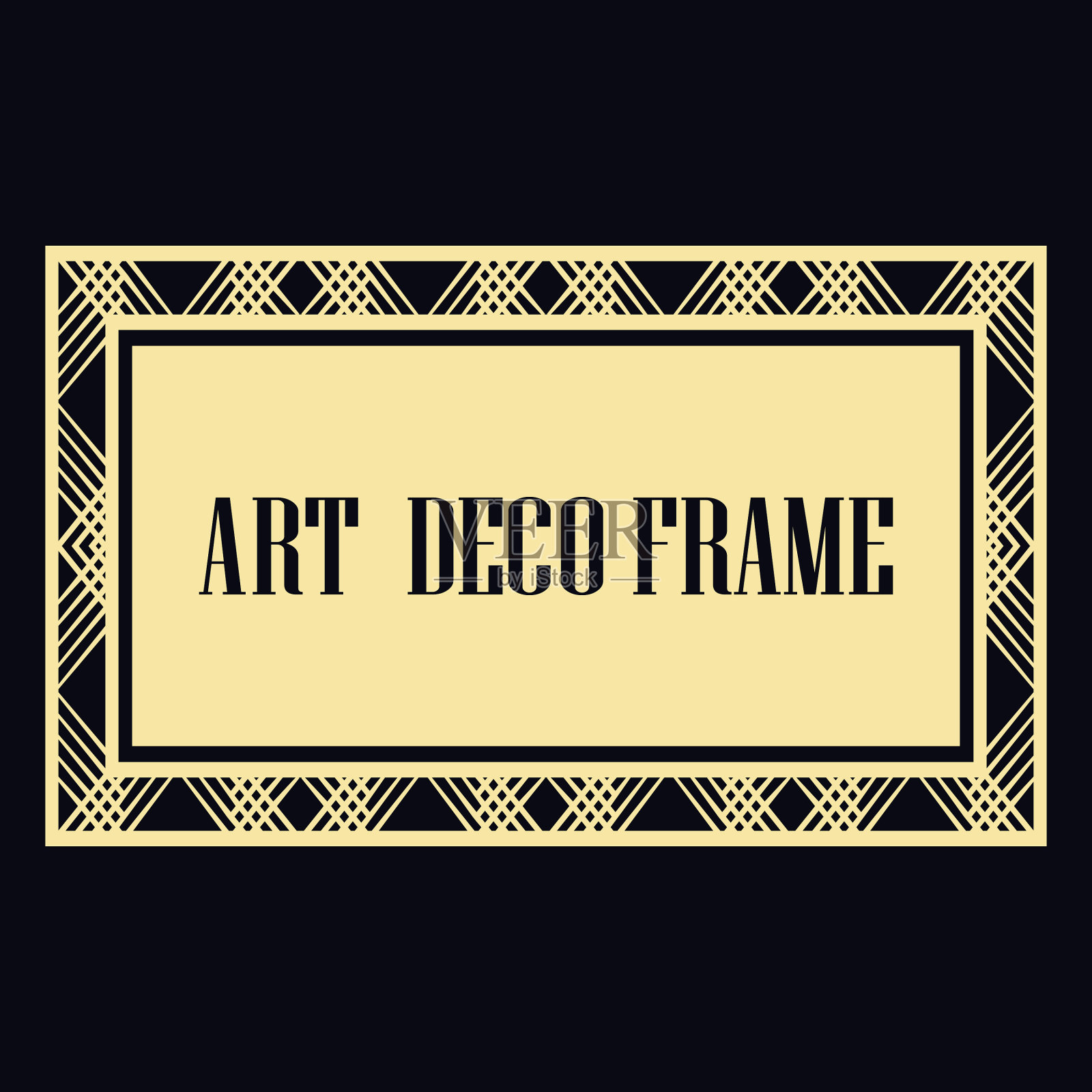 装饰艺术框架插画图片素材