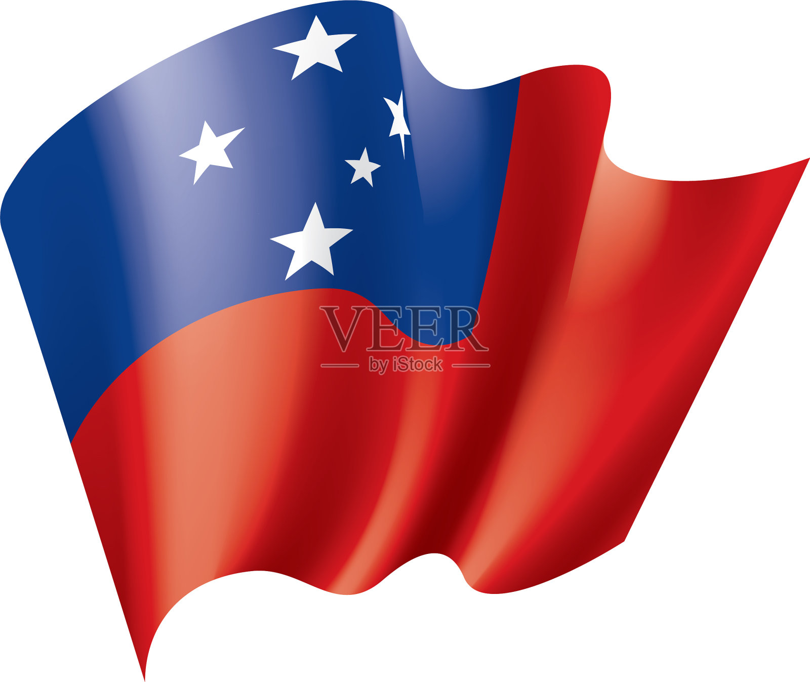 萨摩亚国旗设计元素图片