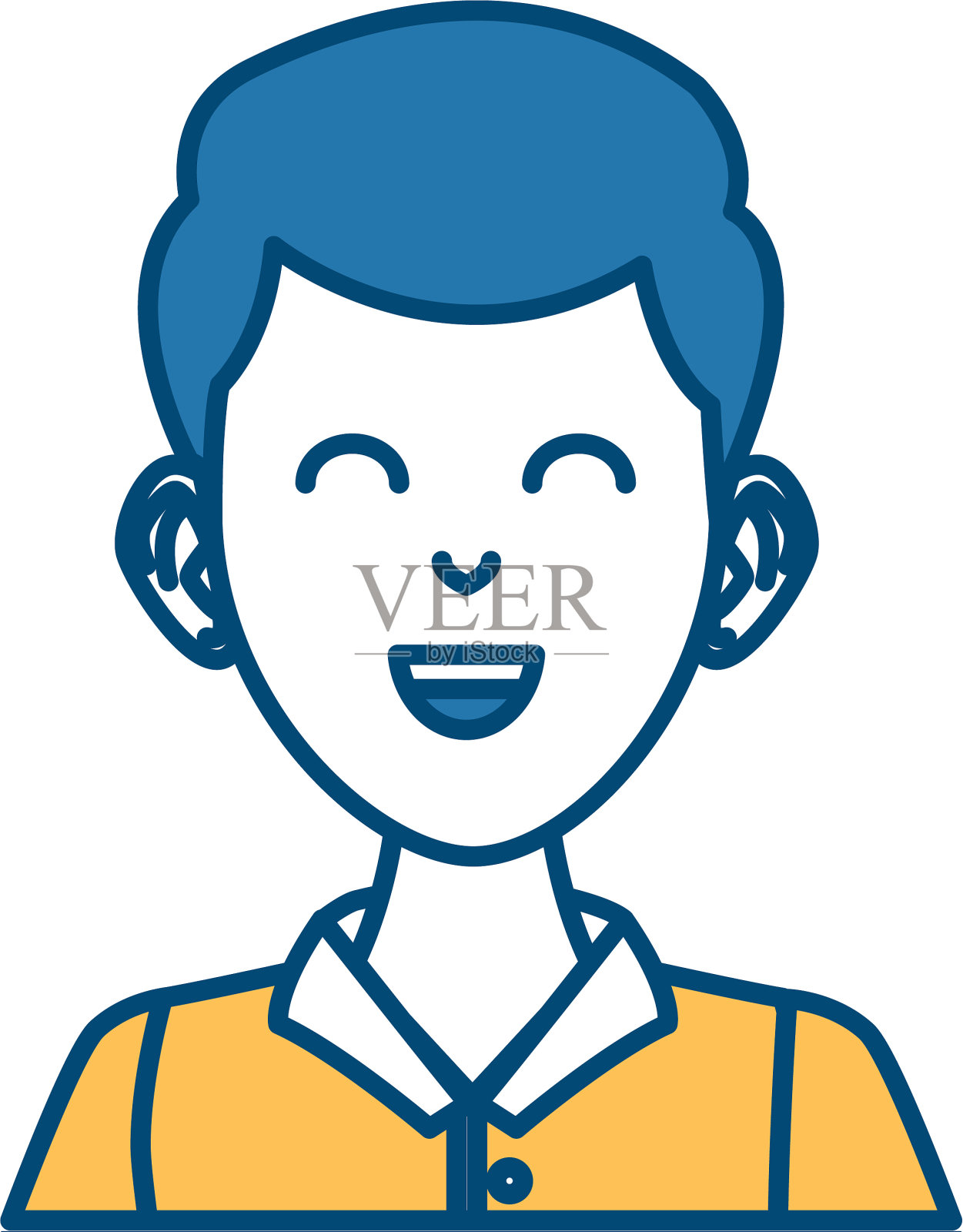 年轻人卡通插画图片素材