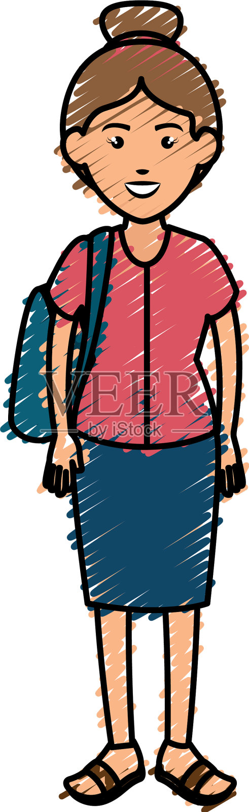 美女头像设计元素图片