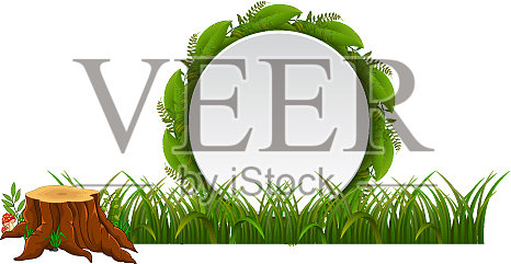 木牌上的空白纸设计元素图片