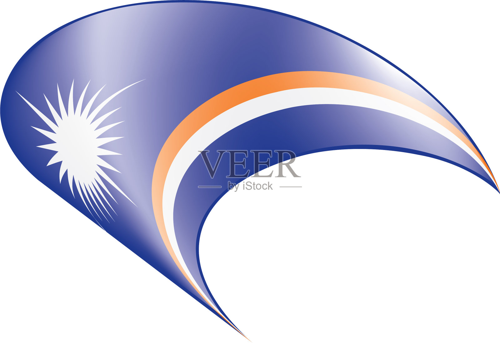 马绍尔群岛国旗设计元素图片