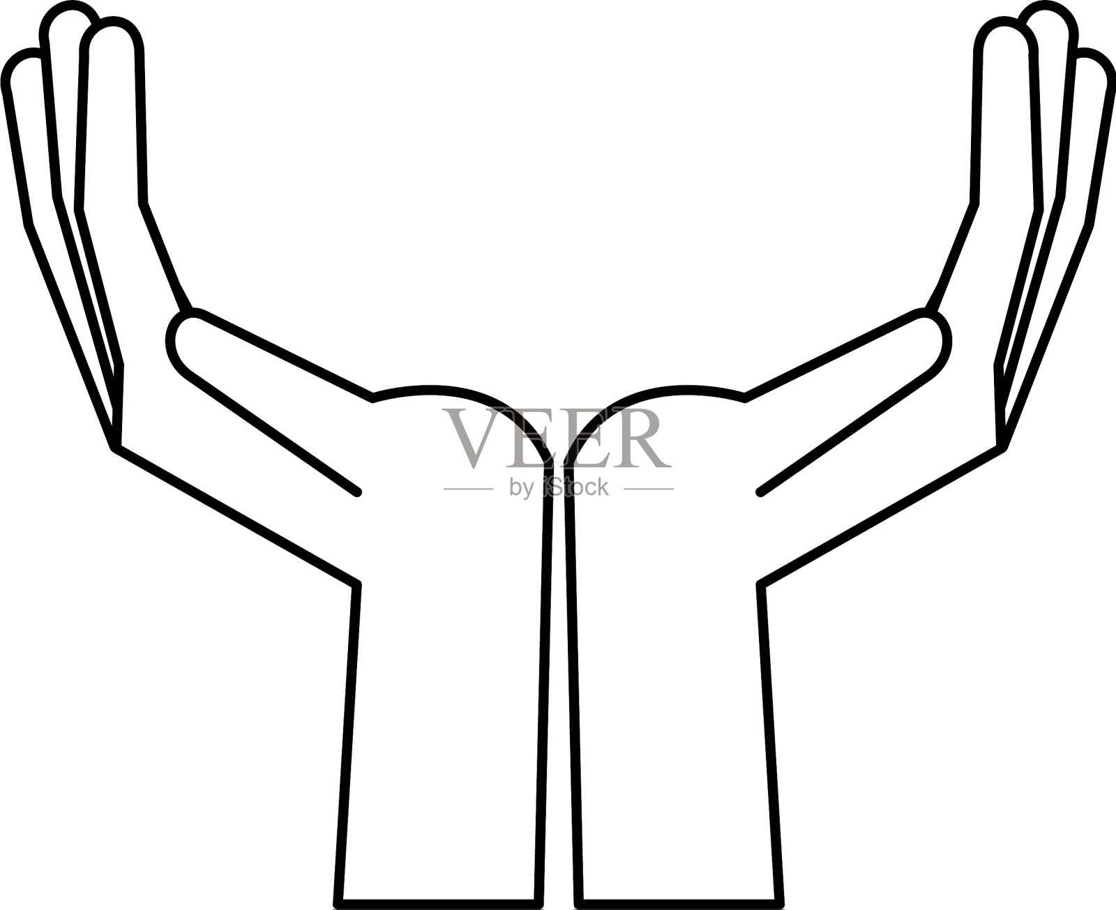 人类的手设计插画图片素材