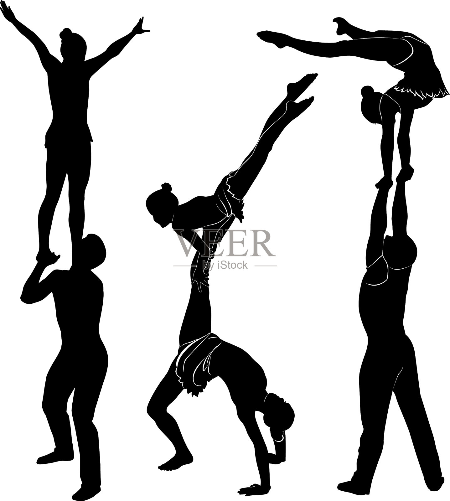 体操运动员杂技演员设计元素图片