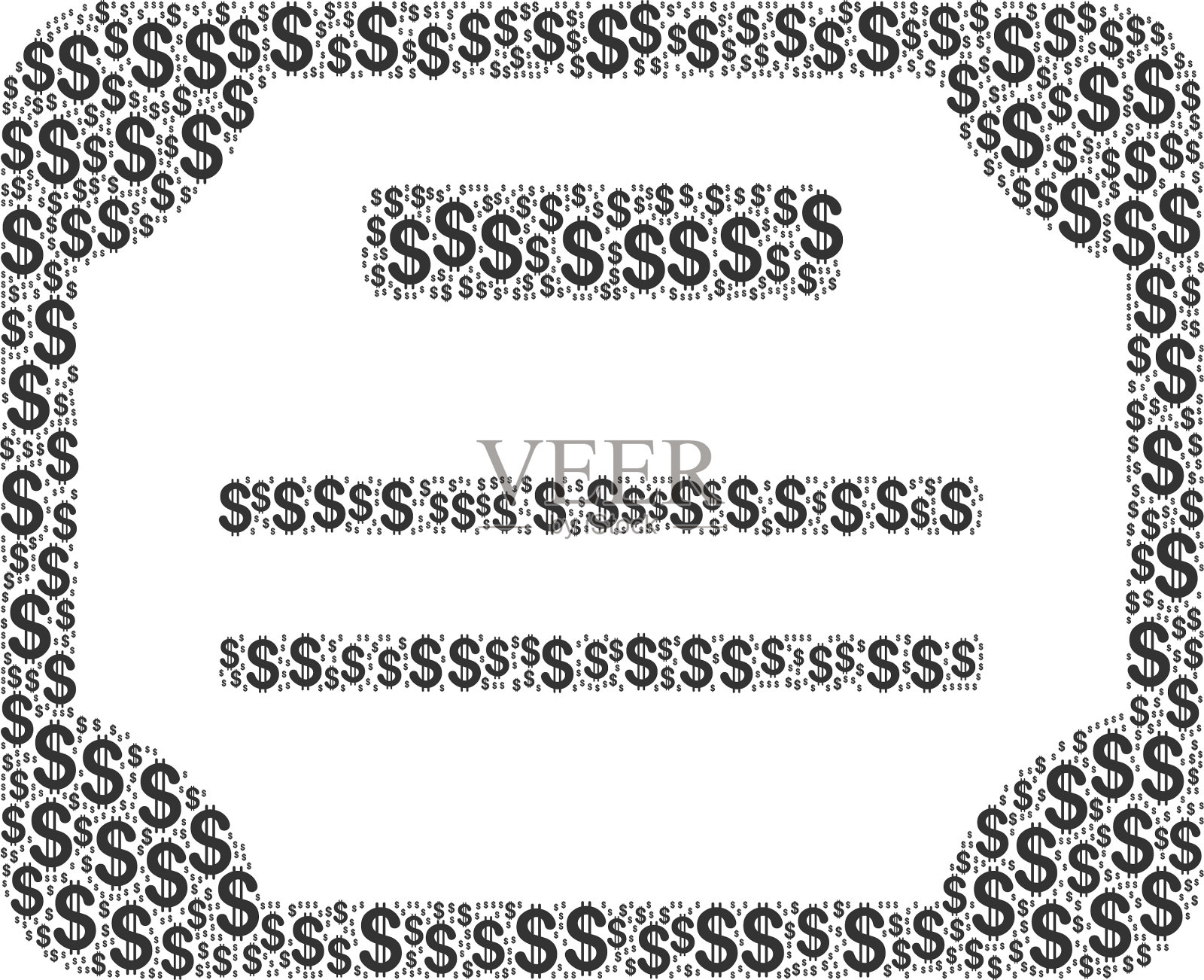 美元的许可证构成插画图片素材