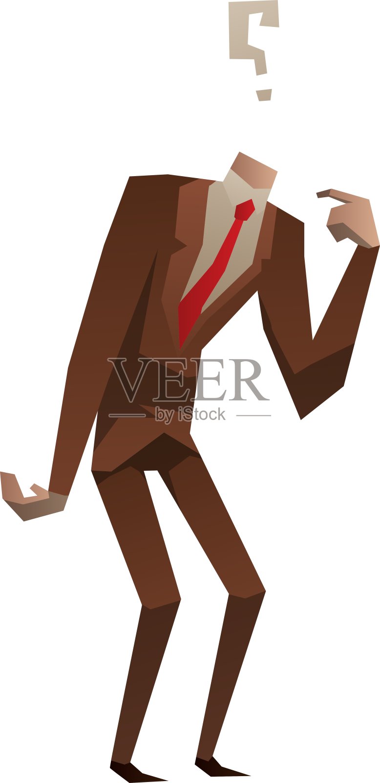 无头商人设计元素图片