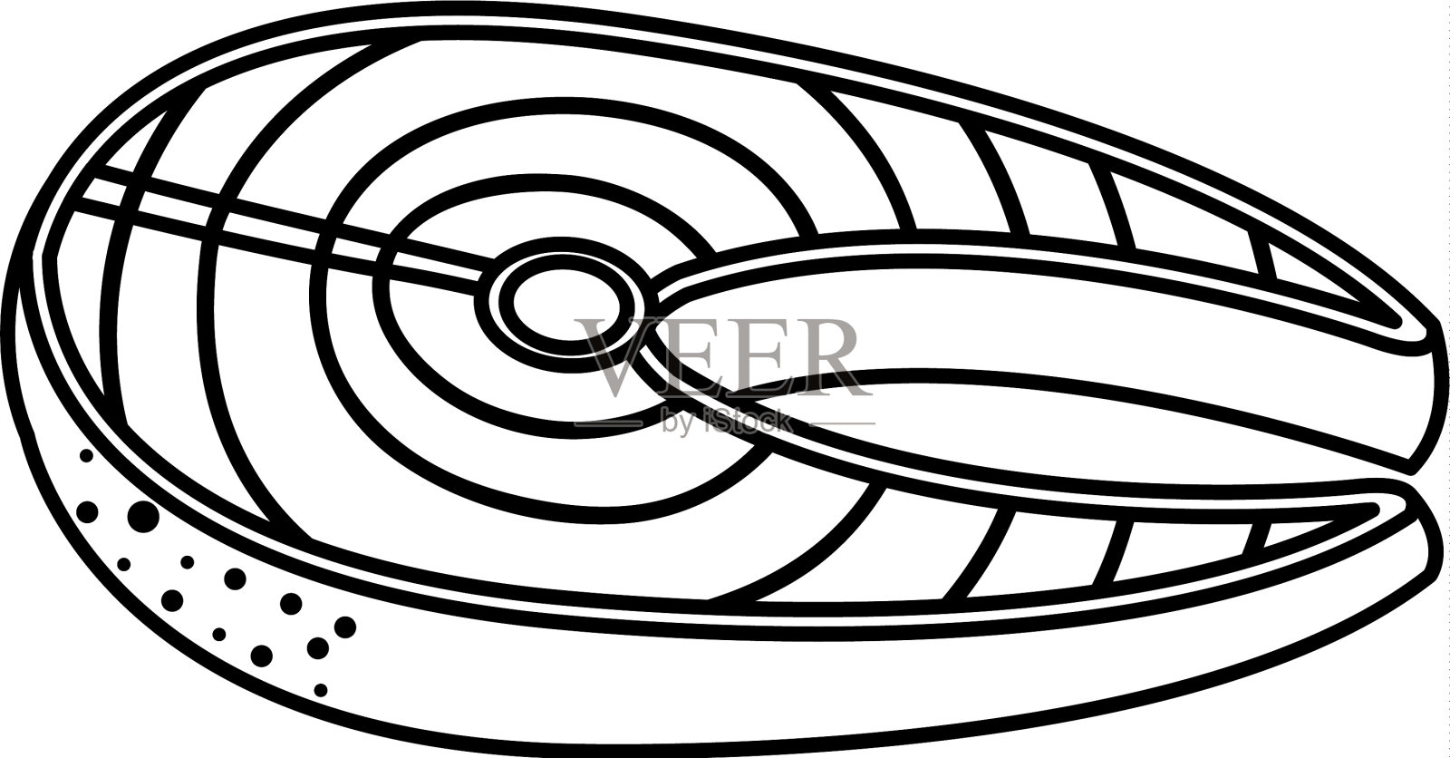鱼排鱼片图标设计元素图片
