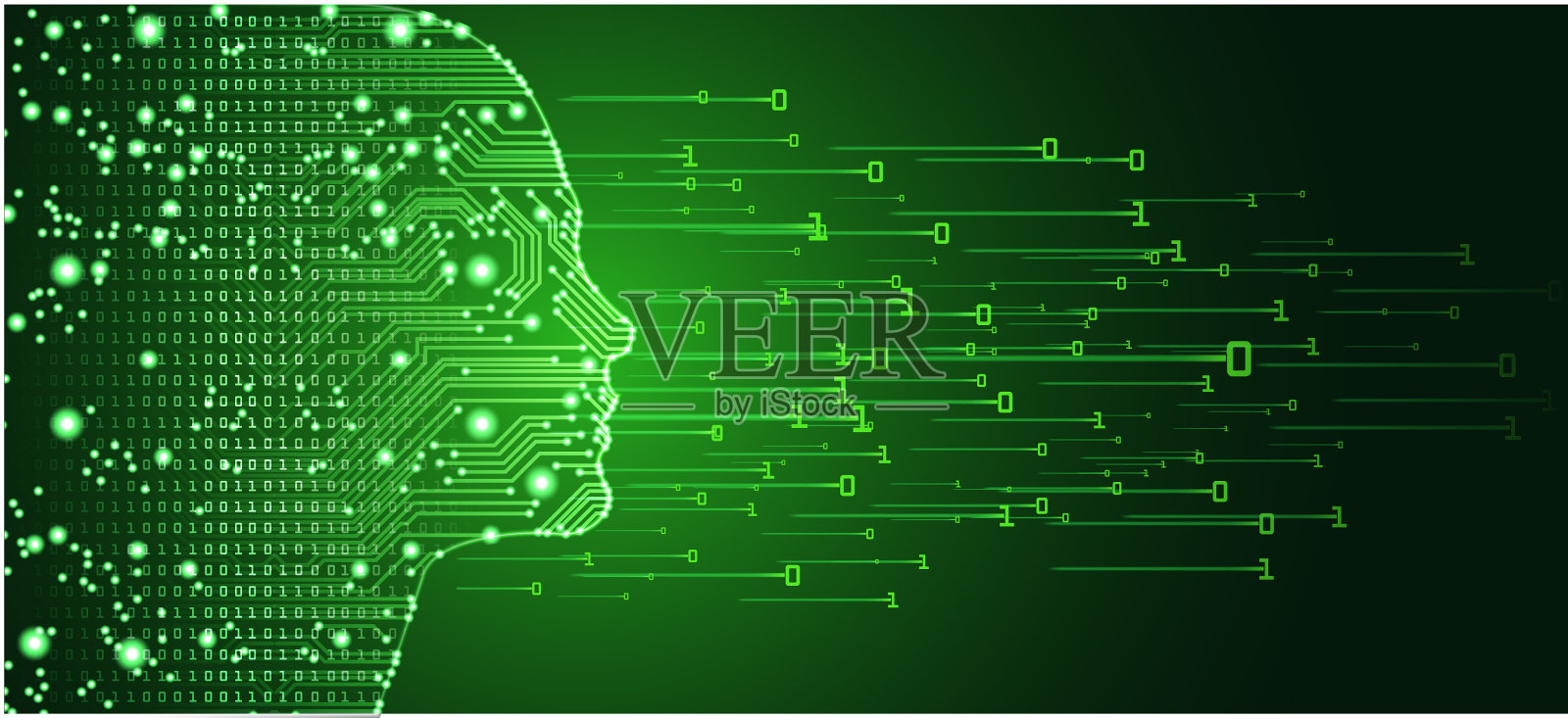 大数据和人工智能插画图片素材