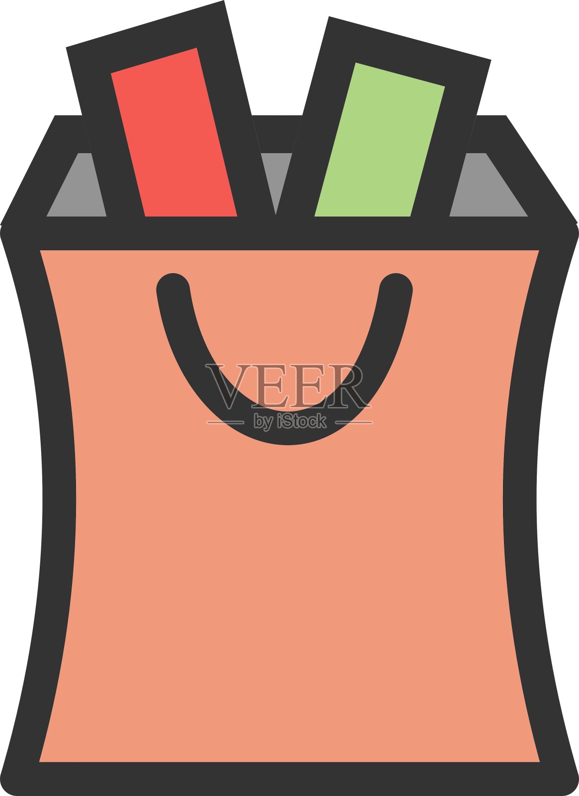 购物的物品插画图片素材