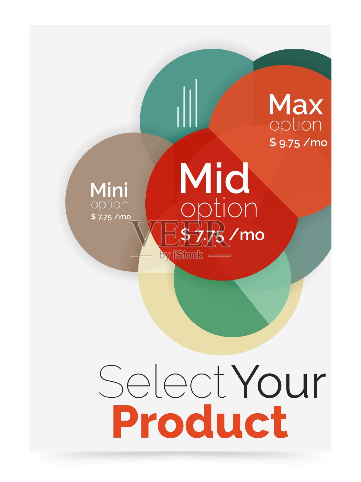 商业封面小册子设计与选择选项插画图片素材