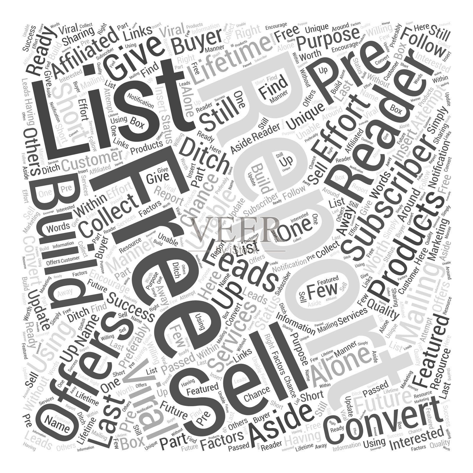 使用免费报告构建您的列表词云插画图片素材