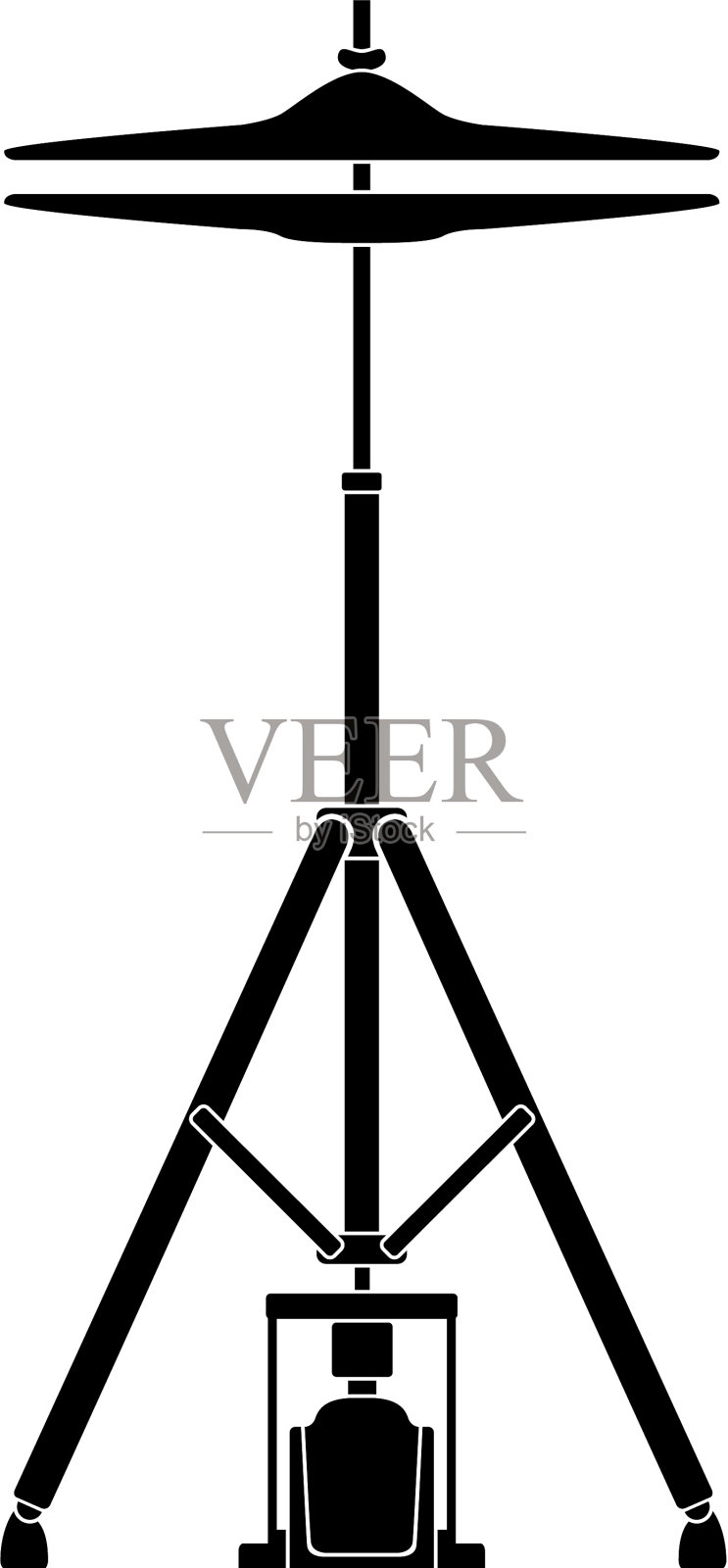 孤立打帽图标乐器插画图片素材