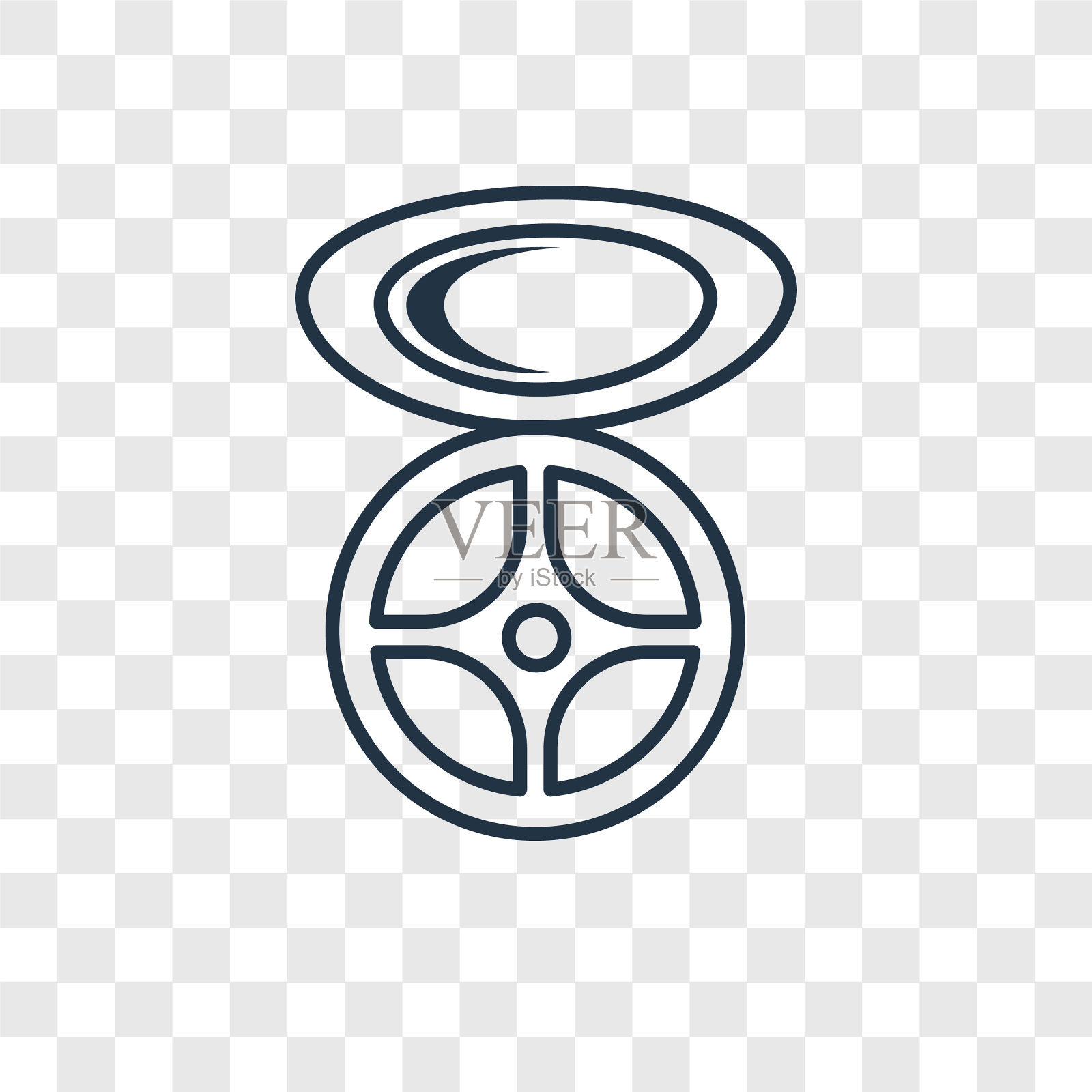 眼影眼影概念线性图标孤立图标素材