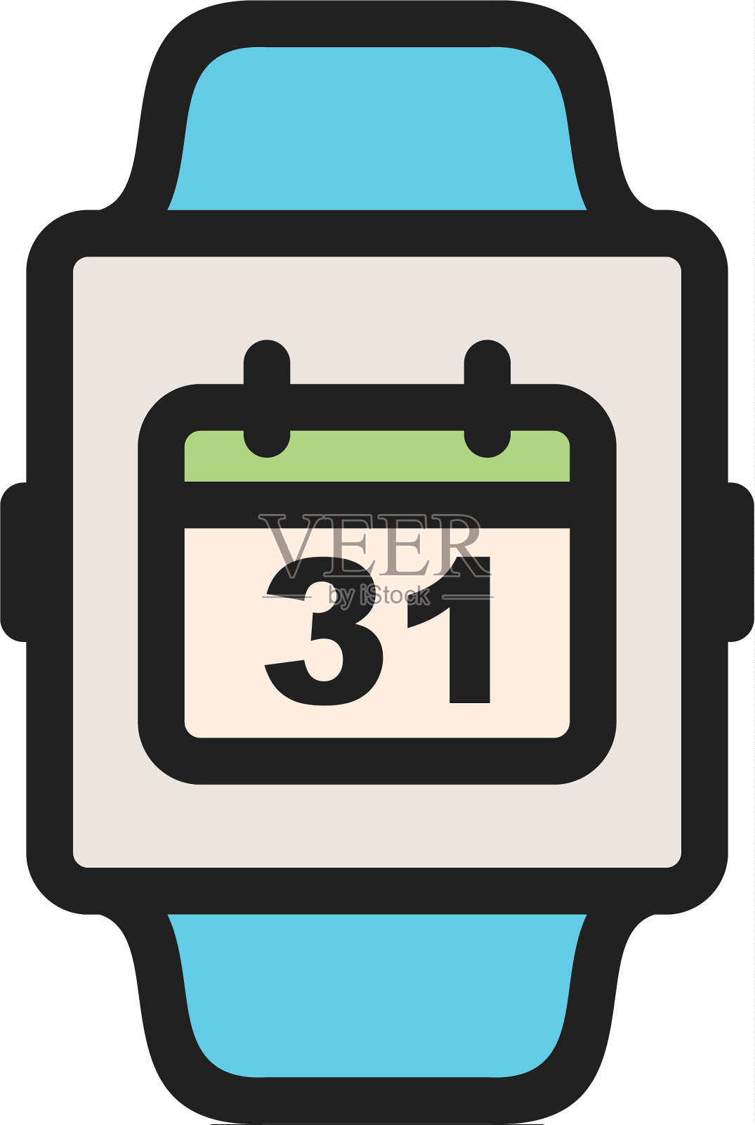 日历应用程序插画图片素材