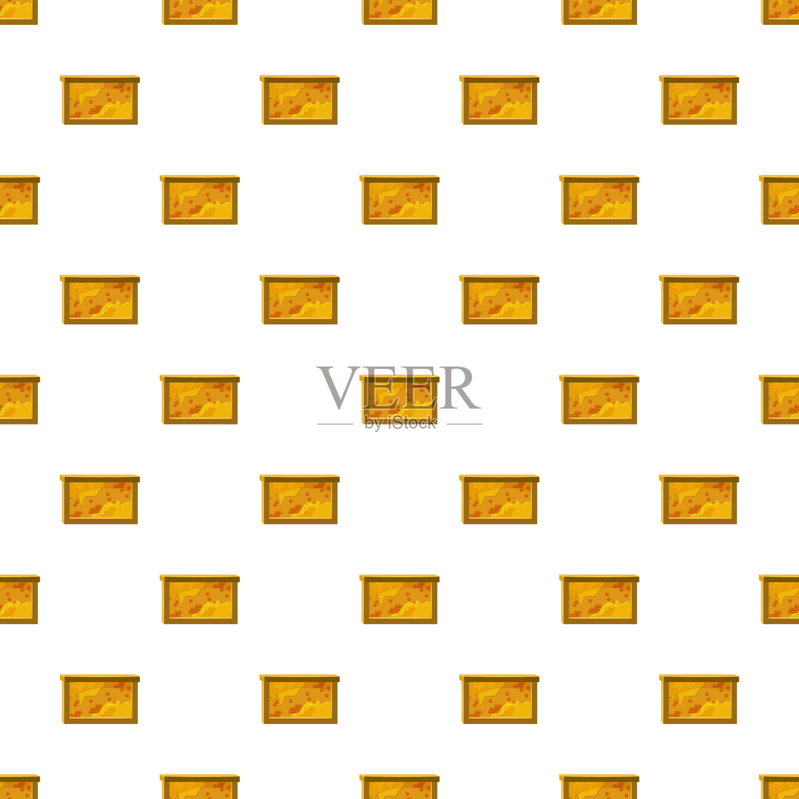 蜜蜂蜂巢图案插画图片素材