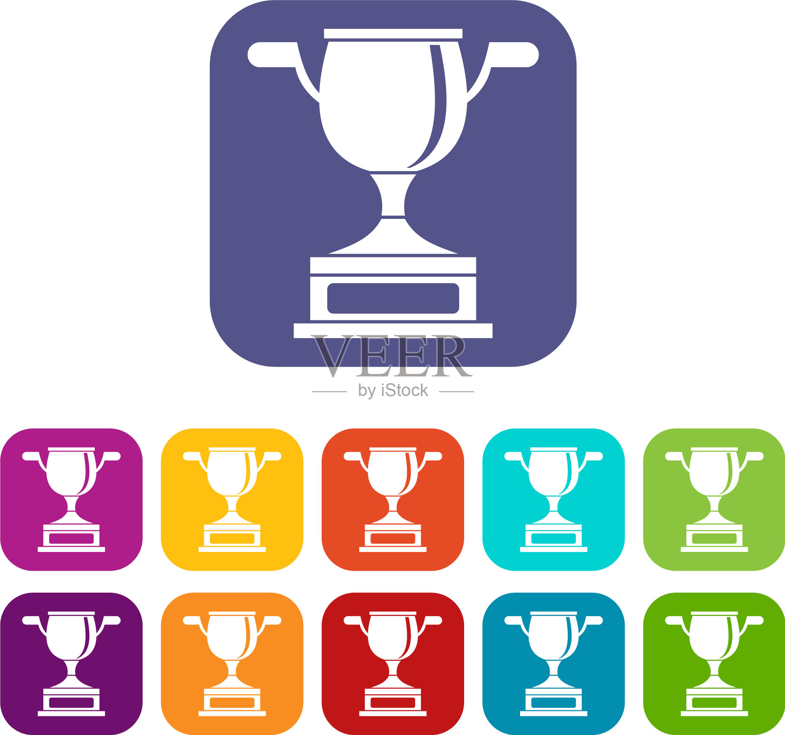 金杯图标套装图标素材