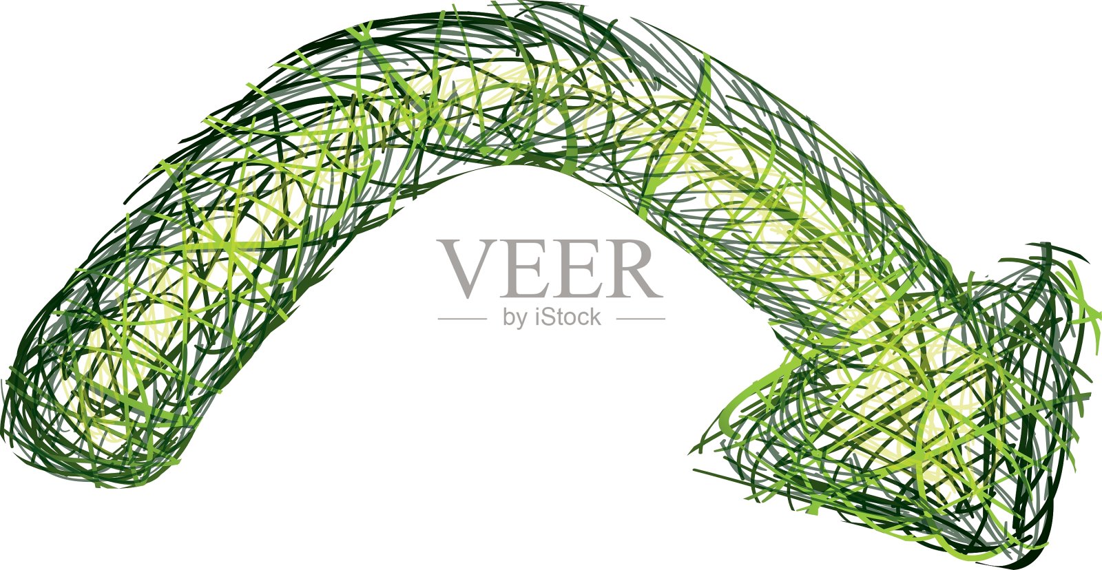 循环符号的抽象箭头插画图片素材